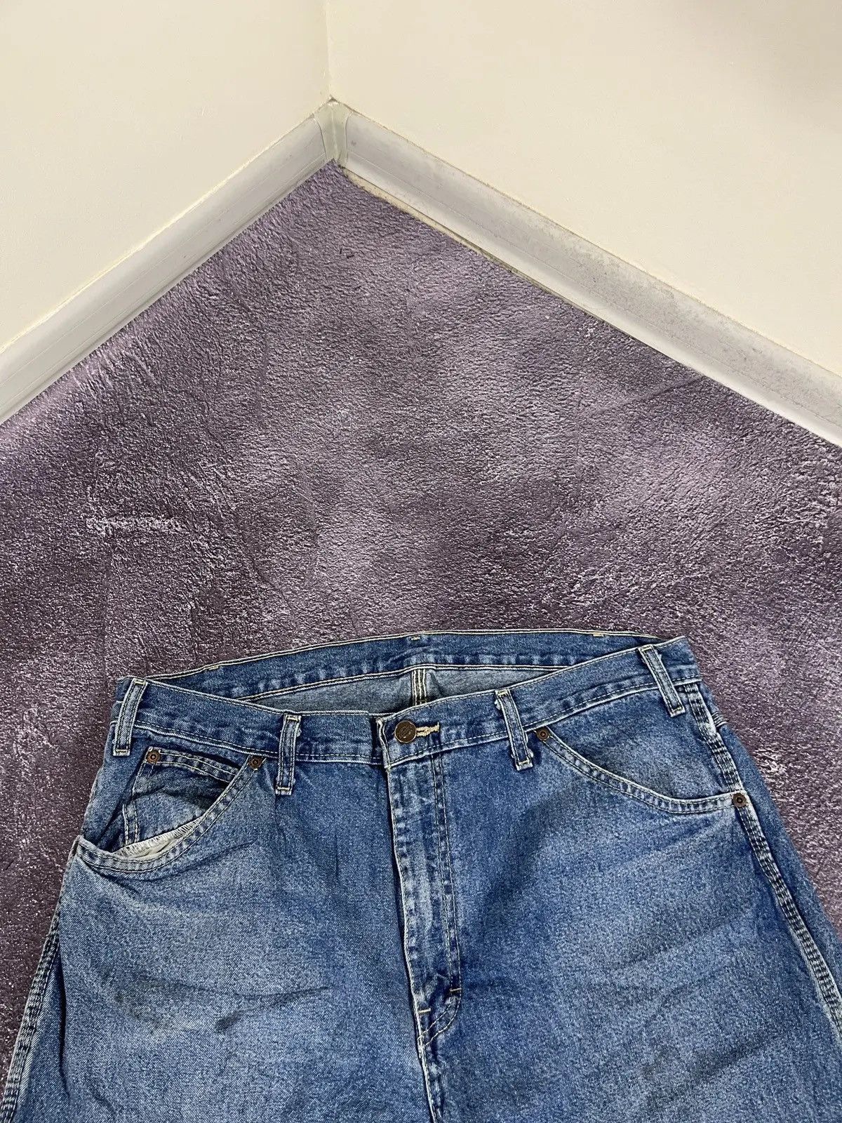 Dickies × Vintage Vintage Dickies USA Faded Blue Denim Work Hype Baggy Jeans Size US 36 / EU 52 - 7 Thumbnail