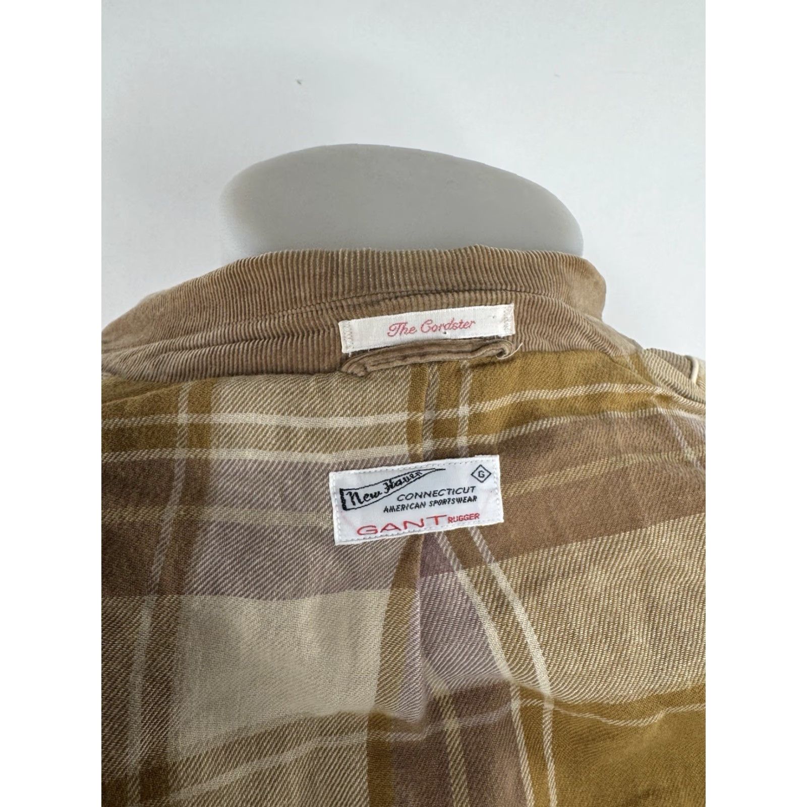 Gant GANT Cordster Rugger WOOL Blazer Jacket EXC Elbow Patch Sz. US 40 UK 50 Brown Corduroy Men Vintage? Size 40R - 5 Thumbnail
