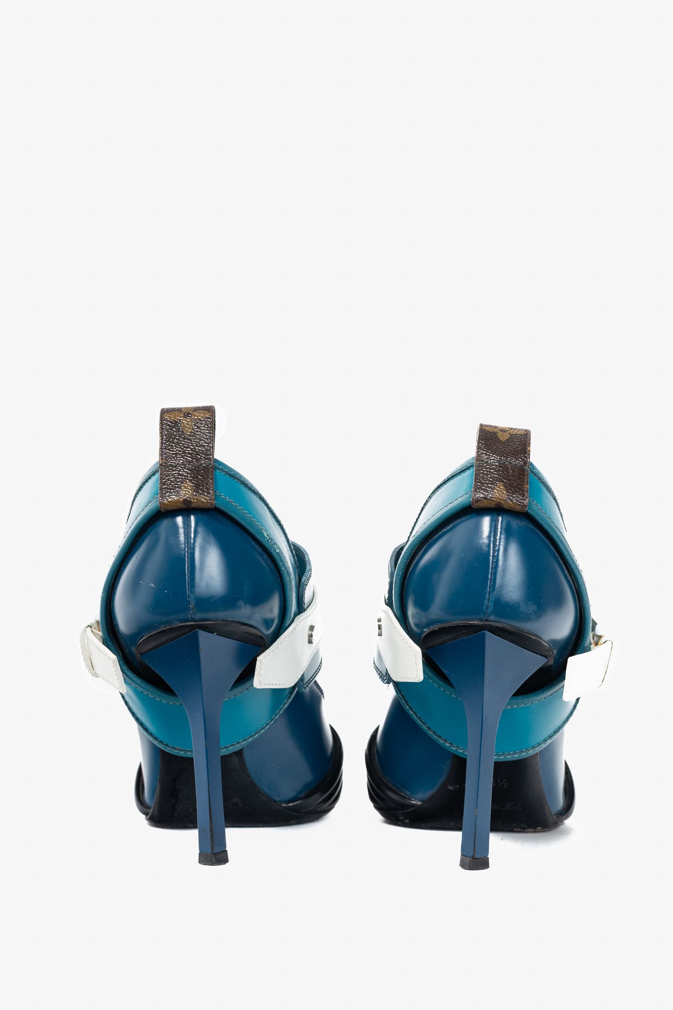 Louis Vuitton Louis Vuitton AW15 Runway Colourblock Mary Jane Heels Size US 6 / IT 36 - 3 Thumbnail