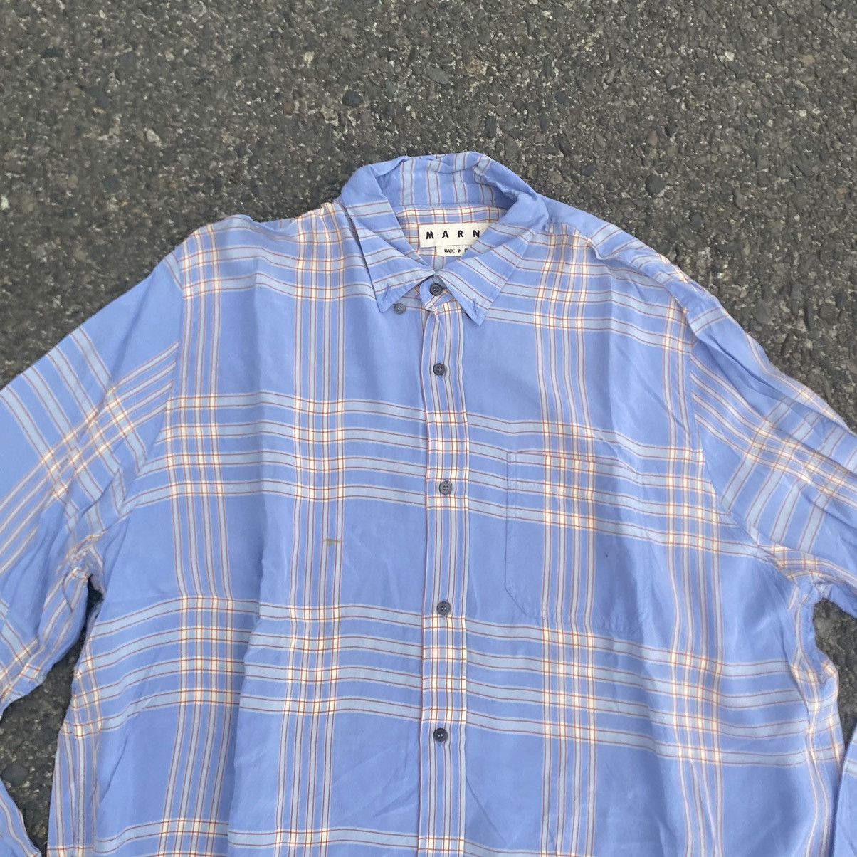 Marni Marni Chekered Silk Shirt Size US XL / EU 56 / 4 - 3 Thumbnail