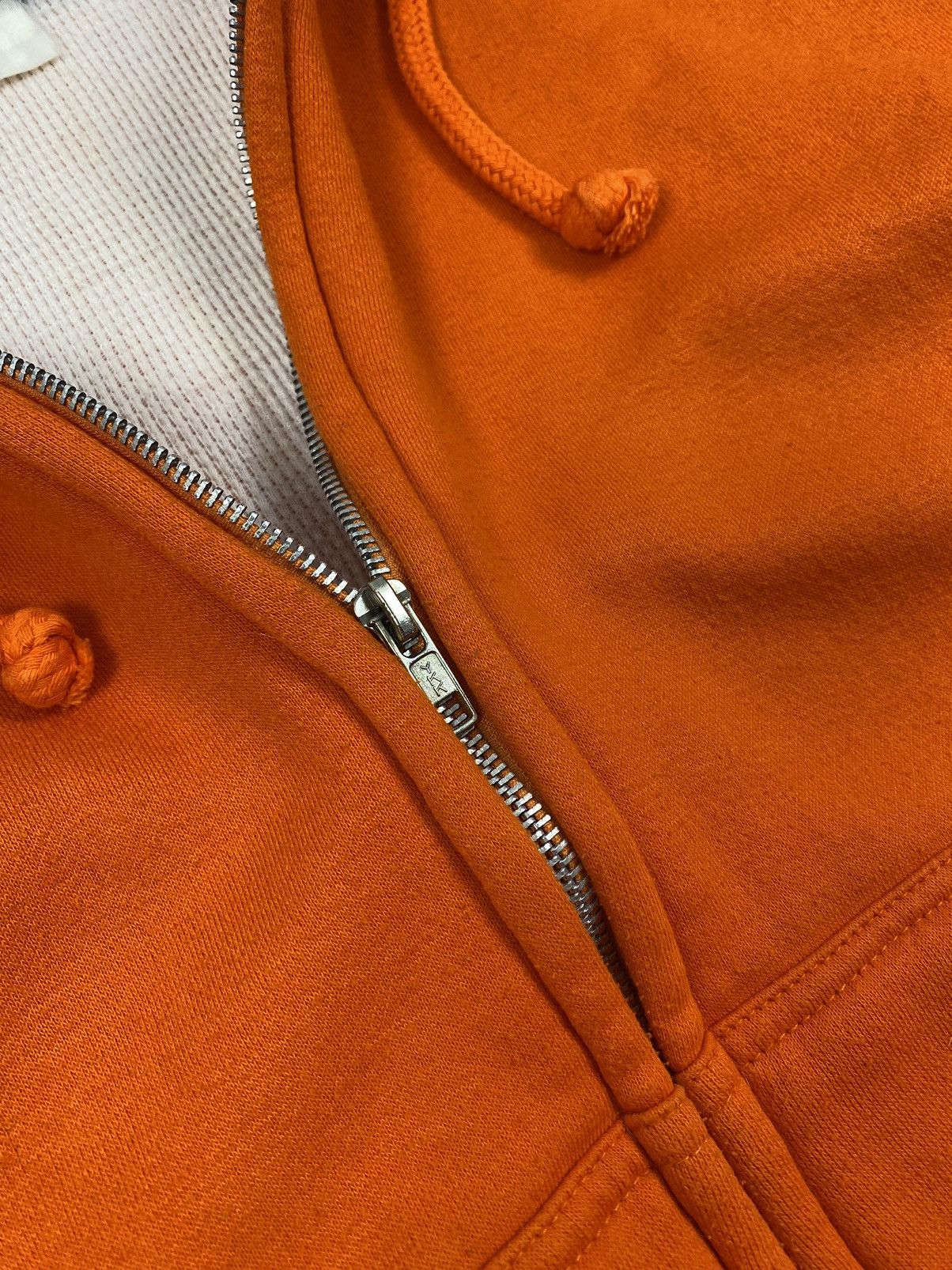Other Y2K Vintage Snap’n’Wear Blank Orange Thermal Boxy Zip Hoodie Size US L / EU 52-54 / 3 - 7 Thumbnail