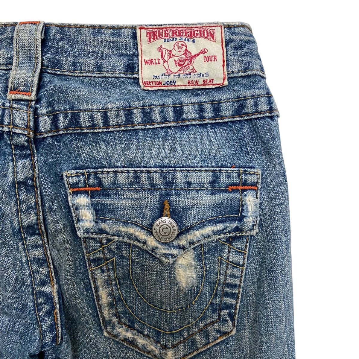 True Religion ☀️Vintage True Religion flare distressed jeans Size 27" / US 4 / IT 40 - 7 Thumbnail