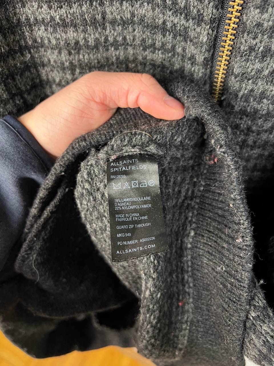 Allsaints Allsaints luxury wool zip sweaters size L Size US L / EU 52-54 / 3 - 3 Thumbnail