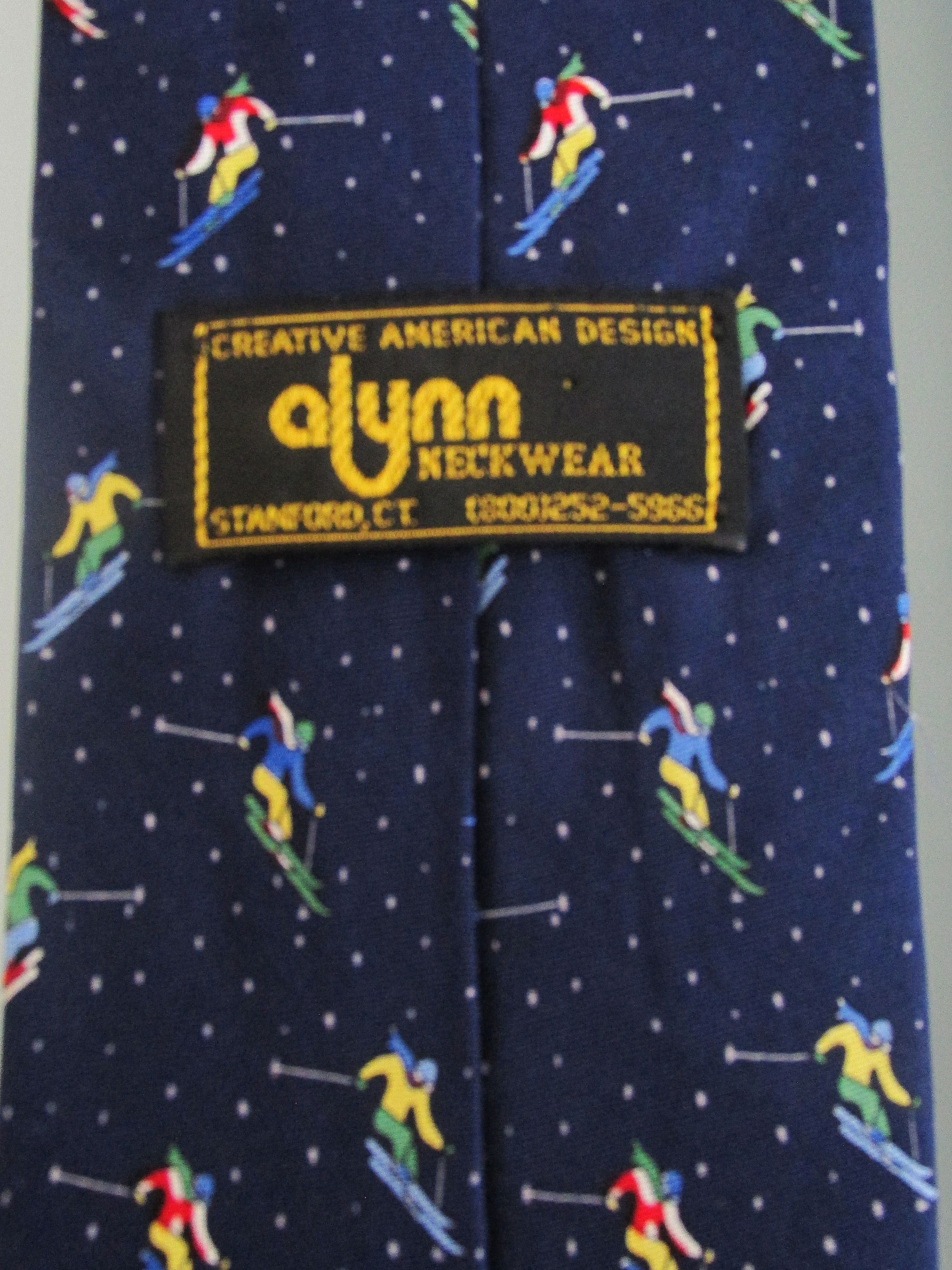 Other Alynn Downhill Skiing Men's Silk Tie Size ONE SIZE - 4 Thumbnail
