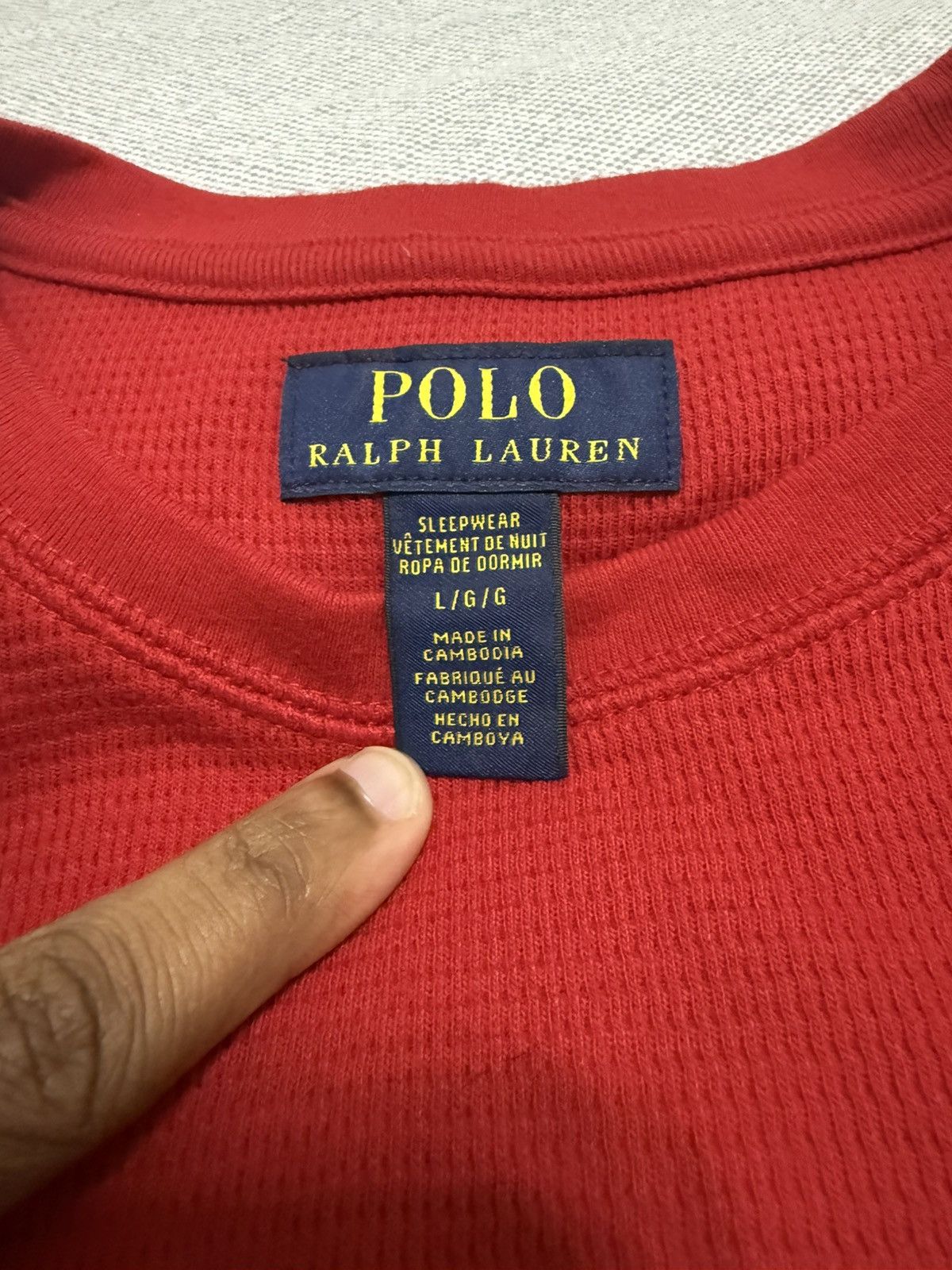 Polo Ralph Lauren Polo Ralph Lauren waffle knit longsleeve Size US L / EU 52-54 / 3 - 2 Thumbnail