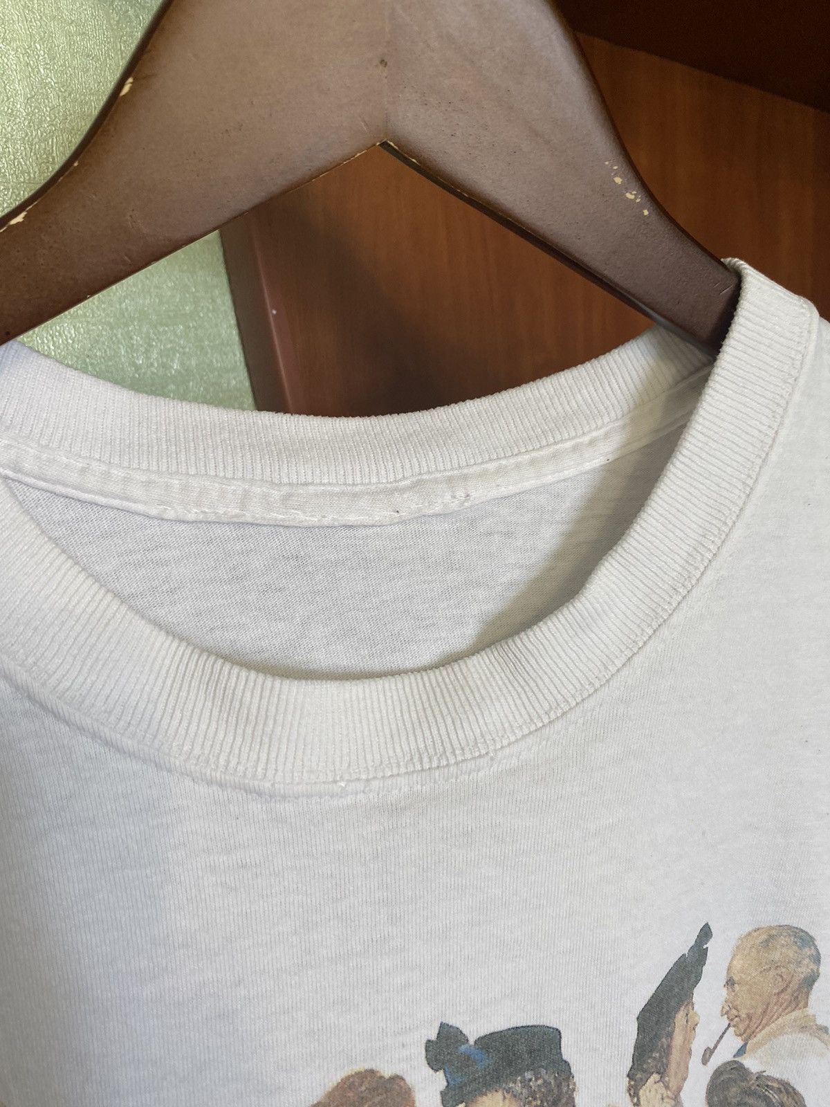 Vintage Vintage 90s Norman Rockwell art Tee Shirt Distressed Size US XL / EU 56 / 4 - 7 Thumbnail