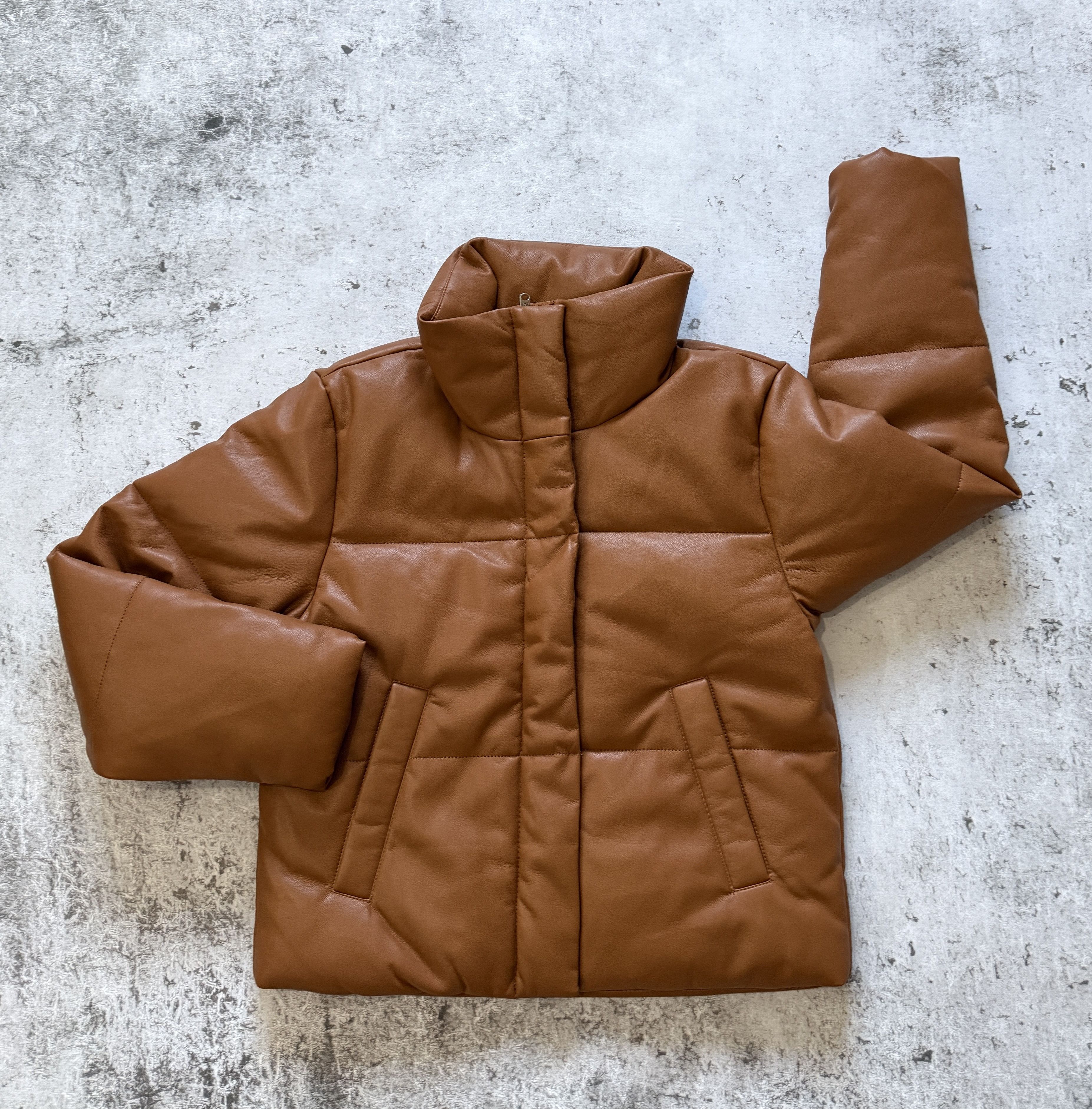 Abercrombie & Fitch Abercrombie & Fitch Puffer Jacket Women's Vegan Leather S Size S / US 4 / IT 40 - 3 Thumbnail