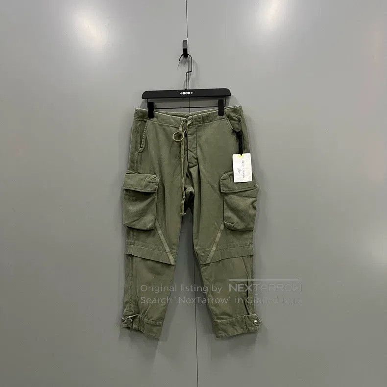 Greg Lauren Greg Lauren size M Green Tie Waist Casual Pants Size US 27 - 1 Thumbnail