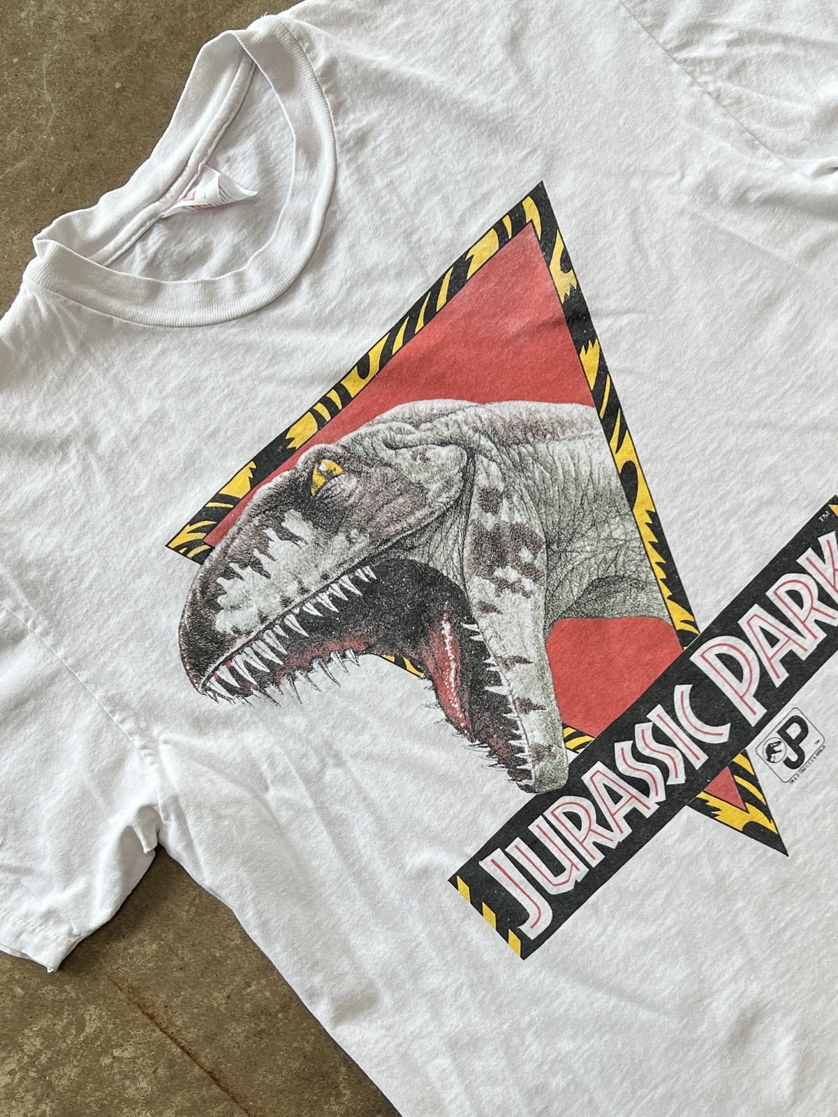 Vintage Vintage 1993 Jurassic Park T-Rex Dinosaur Movie Promo Large Size US L / EU 52-54 / 3 - 1 Thumbnail
