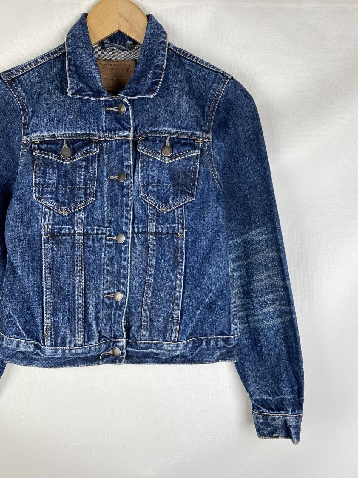 Allsaints × Japanese Brand Allsaints WMNS Easy Trucker ladies selvedge denim jacket Size M / US 6-8 / IT 42-44 - 3 Thumbnail