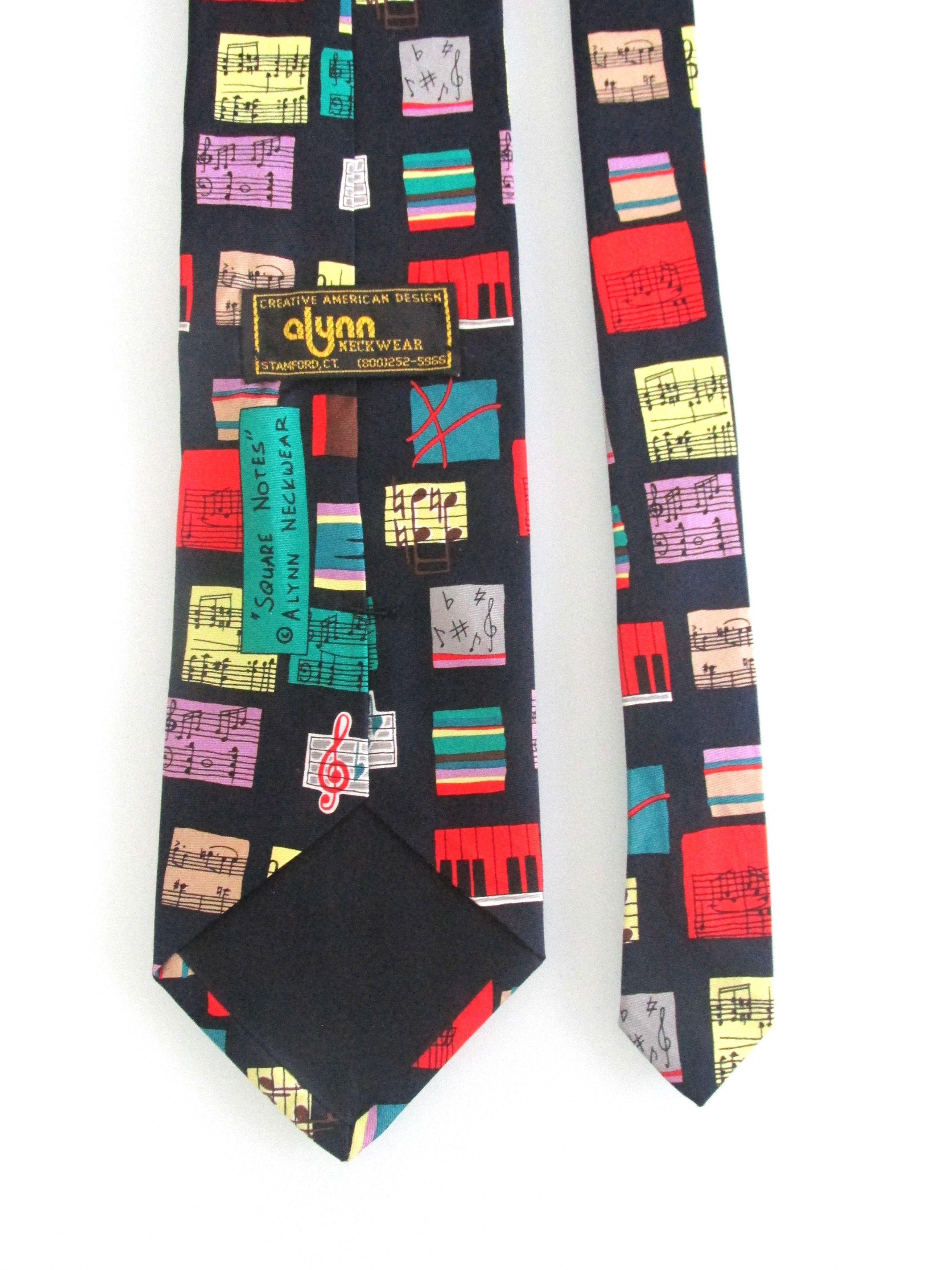 Other Alynn "Musical Notes" Men's Silk Tie Size ONE SIZE - 3 Thumbnail