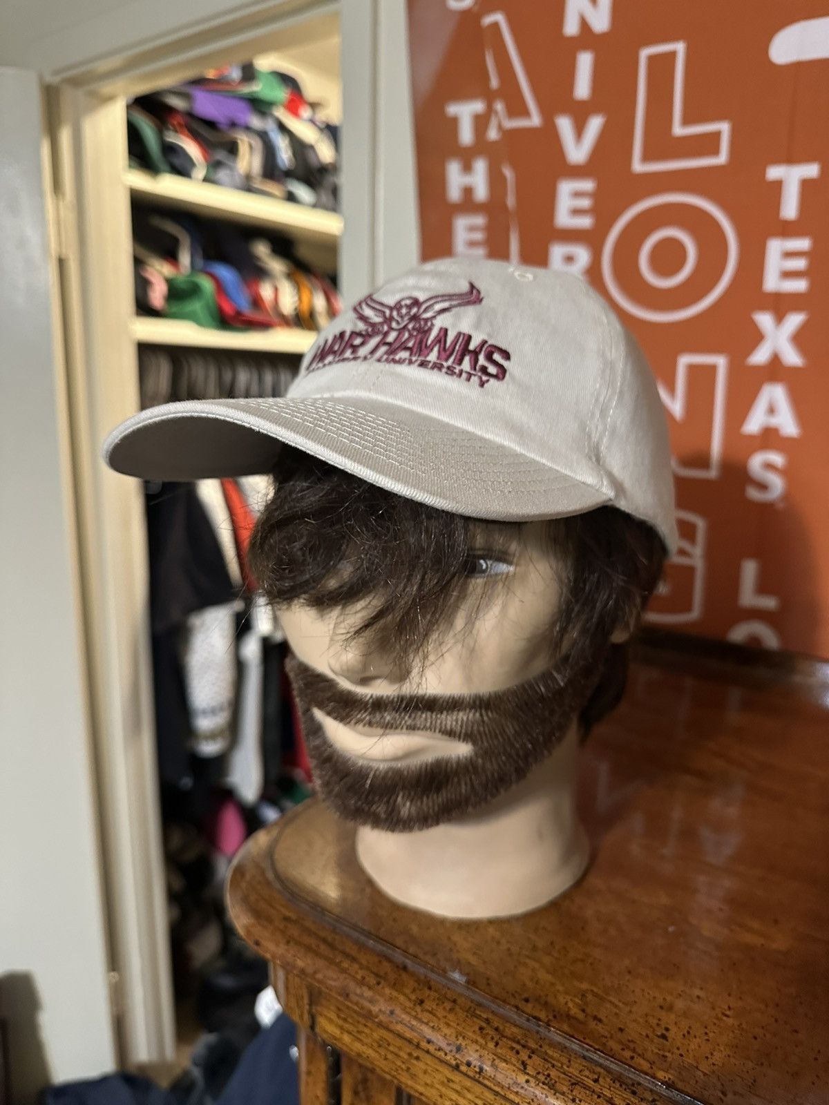 NCAA × Vintage Vintage NCAA McMurry University “war hawks” hat 90s Size ONE SIZE - 6 Thumbnail