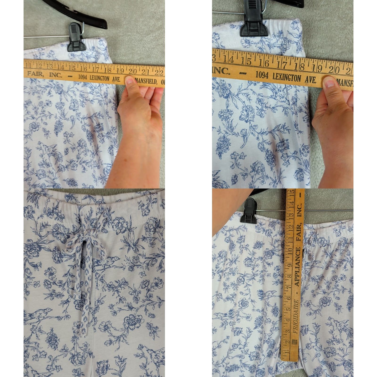 Laura Ashley Laura Ashley Women XL Blue Toile Floral Pajama Set Size ONE SIZE - 9 Thumbnail