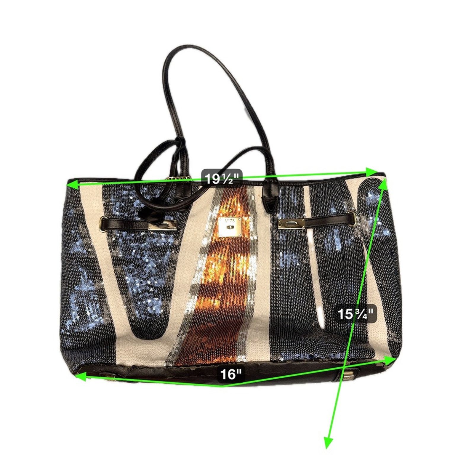 & Other Stories V°73 Sequin Embellished Tote Bag Handbag Designer Glam Party Size ONE SIZE - 2 Thumbnail
