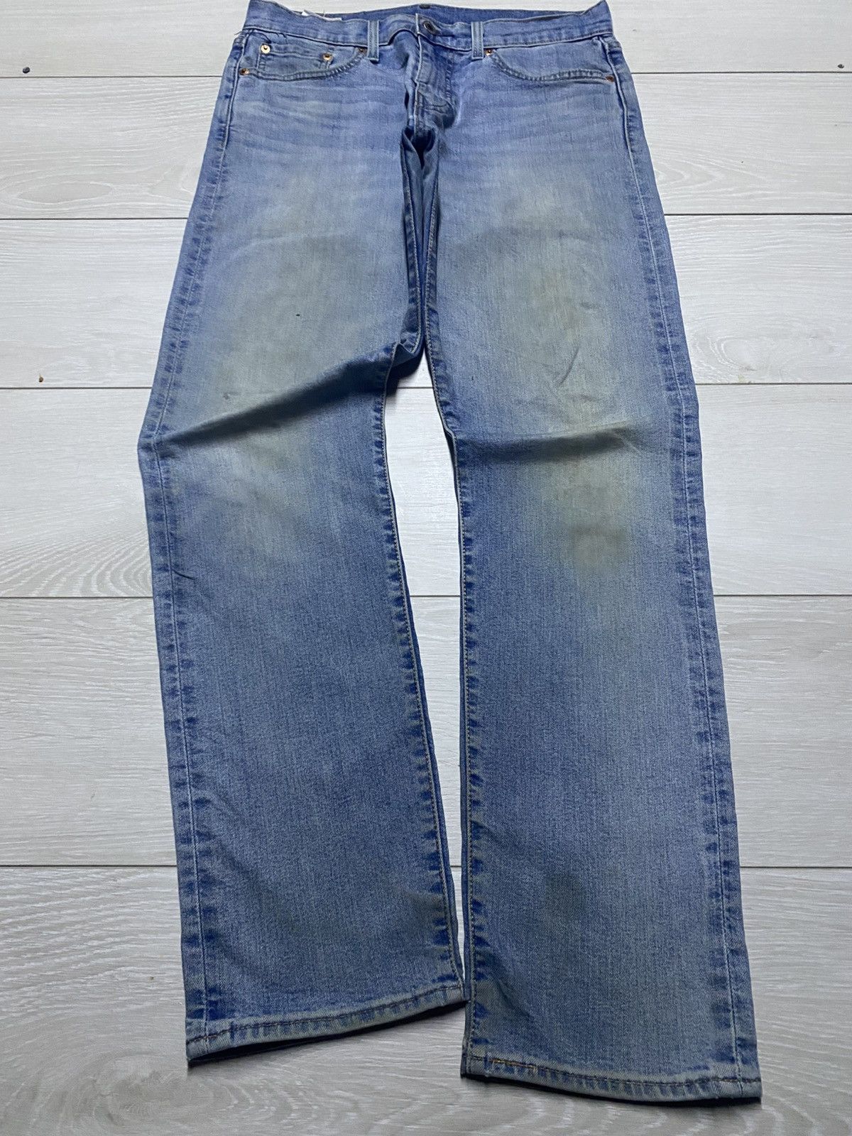 Levi's Vintage Levis 502 Faded Wash Distressed Slim Fit Size US 30 / EU 46 - 1 Thumbnail
