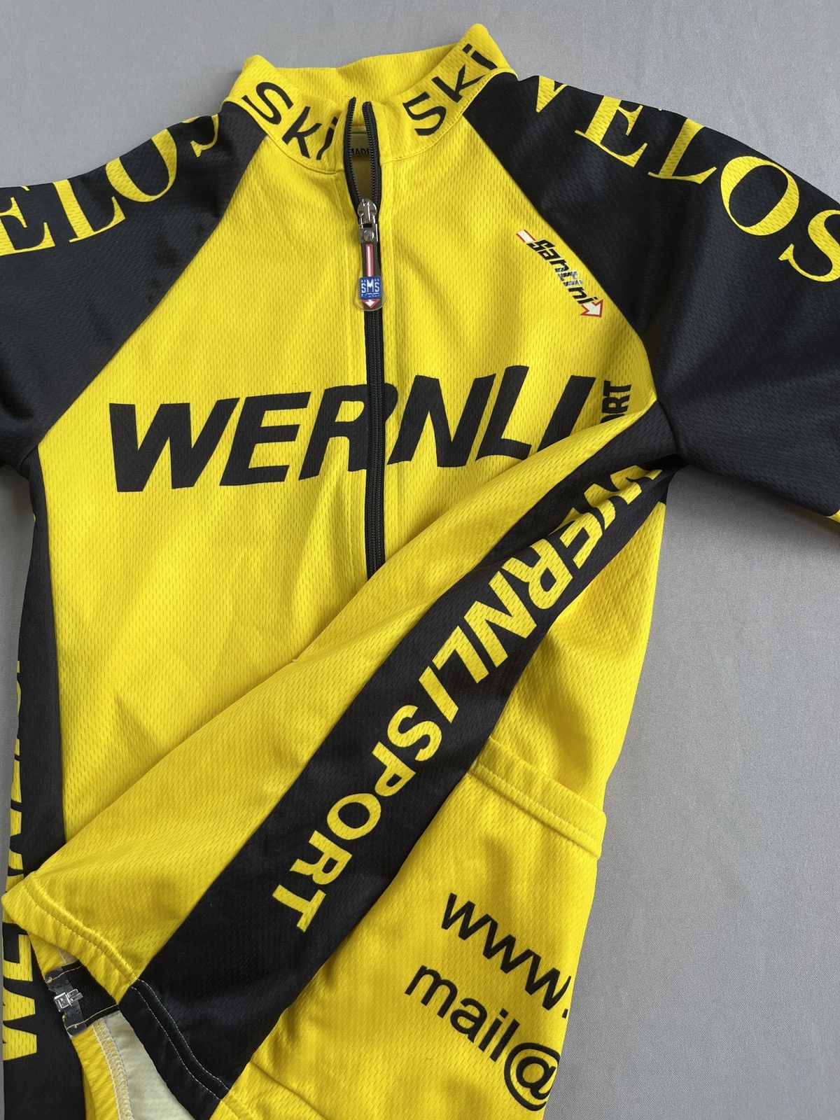 Other Santini SMS Yellow Bike Cycling Jersey Short Sleeve Size US M / EU 48-50 / 2 - 9 Thumbnail