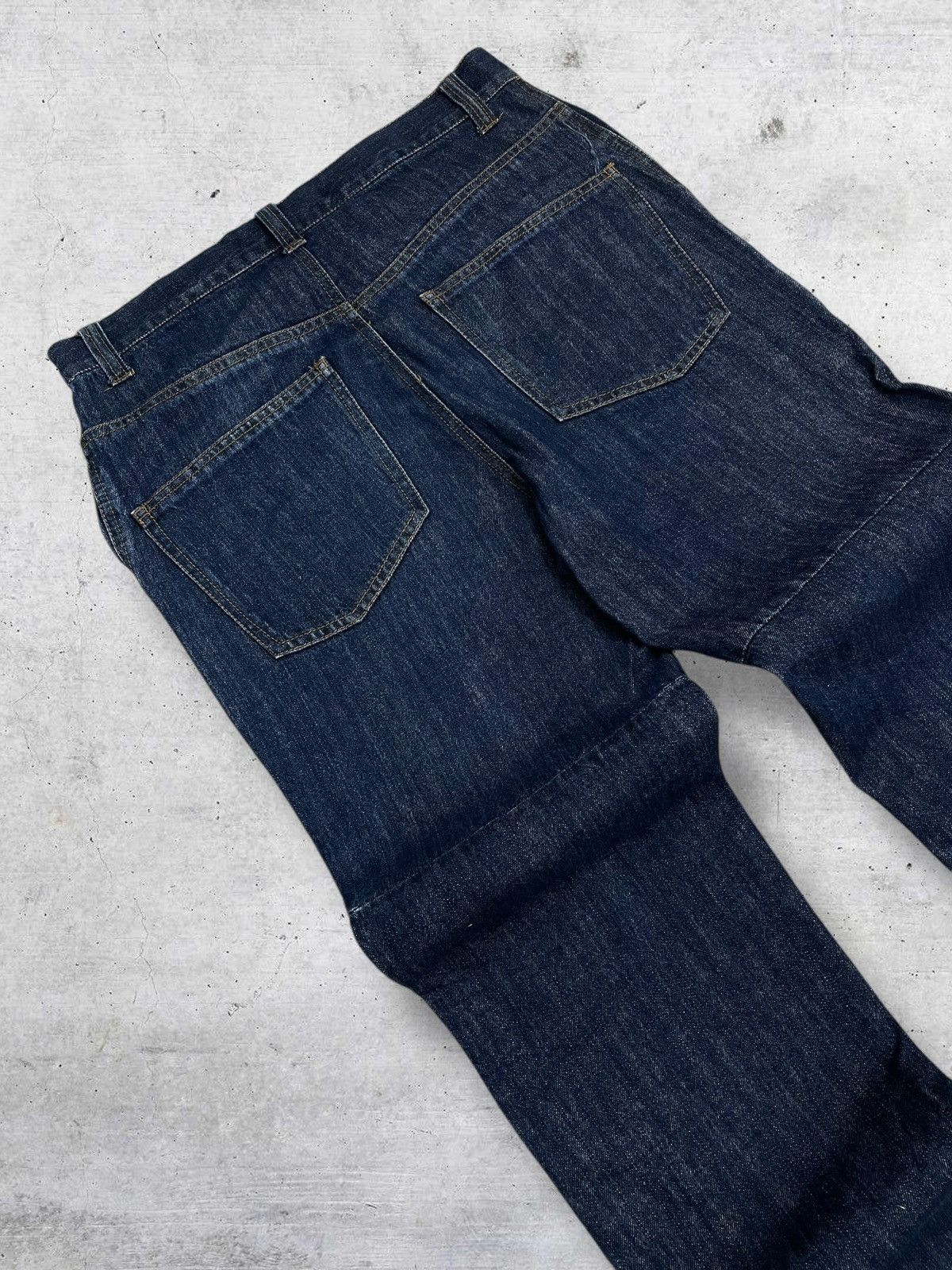 Japanese Brand VINTAGE HANJIRO HARAJUKU JAPAN DESIGNER DOUBLE KNEE DENIM Size US 32 / EU 48 - 14 Thumbnail