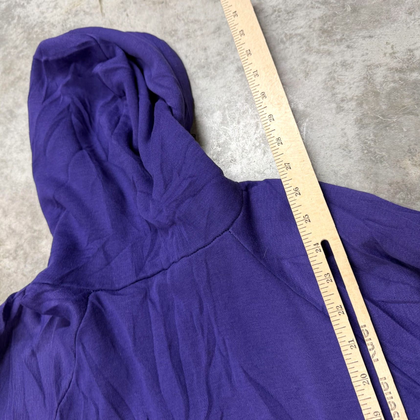 McGregor VINTAGE MacGregor Hoodie Mens Large Purple Full Zip 80s Solid Knit Acrylic Pockets Hooded Zipper Regular Sleeve Long Crew Neck Fall Winter Spring Mens Size US L / EU 52-54 / 3 - 7 Thumbnail