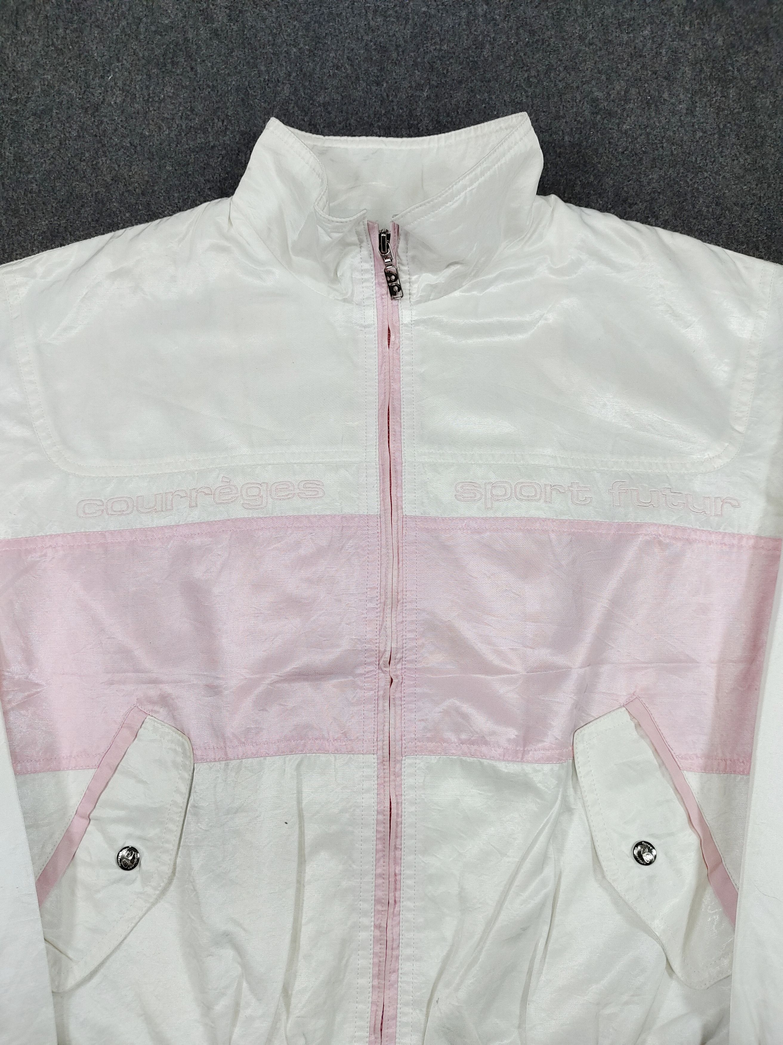 Courreges 90s Couregges Sport- Embroidered Script Cropped Track Jacket Size L / US 10 / IT 46 - 5 Thumbnail