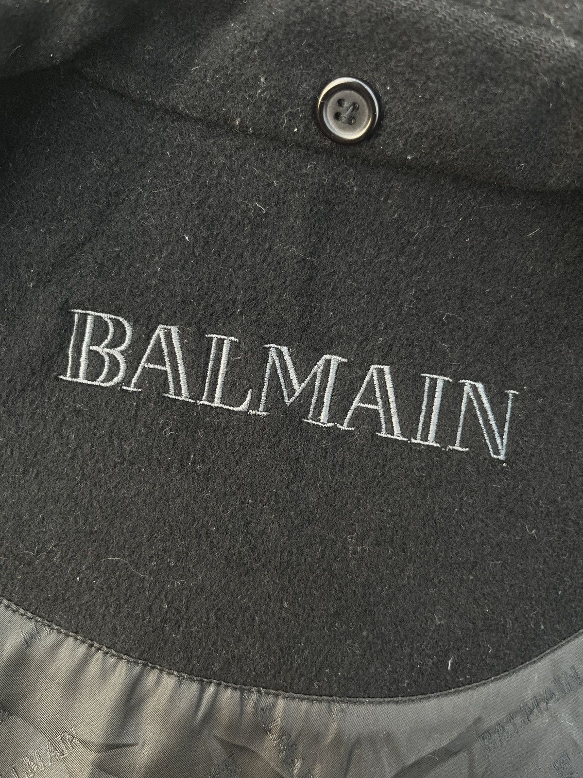 Balmain Vintage Archived Balmain Handmade Cashmere Wool Coat Size US XL / EU 56 / 4 - 7 Thumbnail