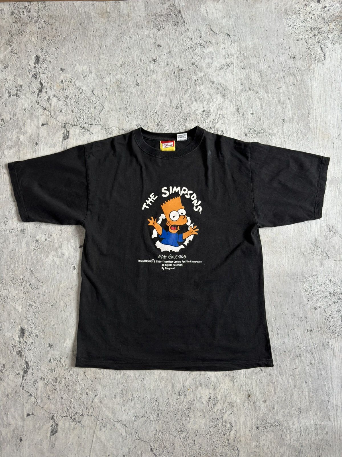 The Simpsons × Vintage Vintage 1997 THE SIMPSONS Movie Black T Shirt Size US L / EU 52-54 / 3 - 1 Thumbnail