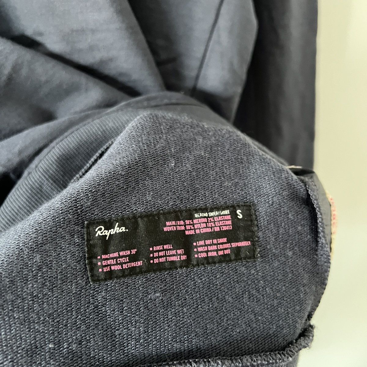 Rapha Rapha by Rigo Zimmerman Merino Wool Navy Sweatshirt Size S Size US S / EU 44-46 / 1 - 10 Thumbnail