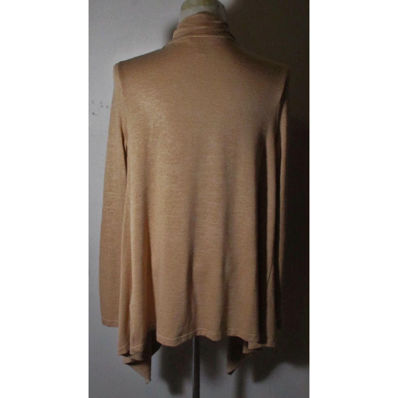 Banana Republic BANANA REPUBLIC Tan Thin Tunic Cardigan Wrap Sweater S Women Size S / US 4 / IT 40 - 5 Thumbnail