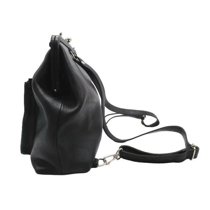 Jean Paul Gaultier Jean Paul Gaultier Leather mouth gold bag backpack-2505 Size ONE SIZE - 2 Thumbnail