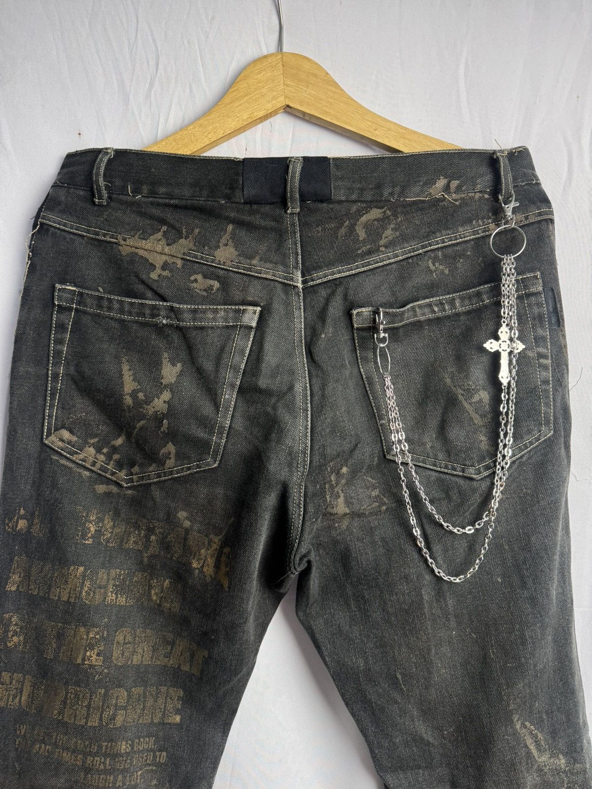 Tornado Mart Bernings Sho Poem Trashed Archived Denim Pants Size US 30 / EU 46 - 10 Thumbnail