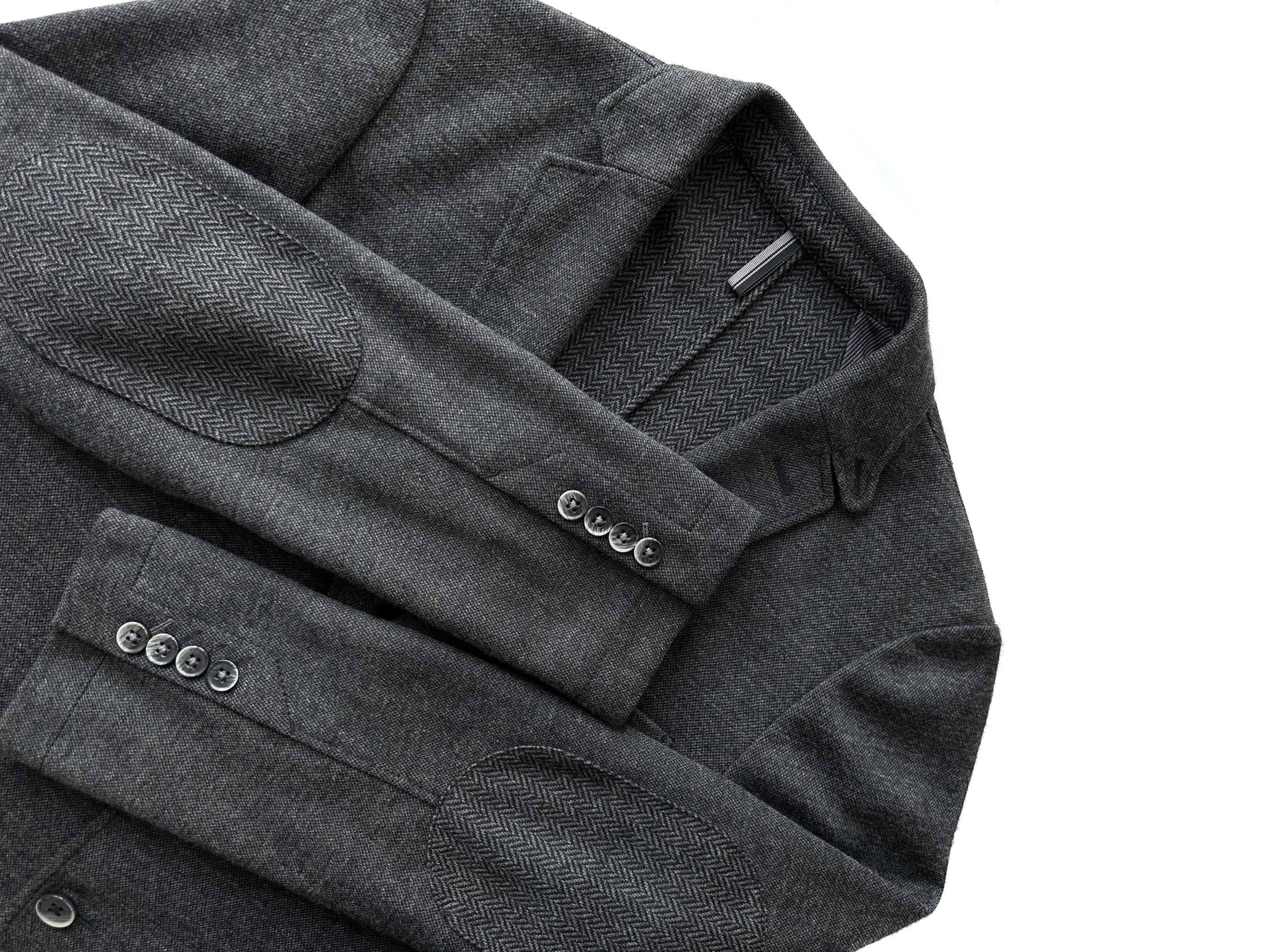 Hugo × Hugo Boss Hugo Boss grey melange wool blazer Size 46R - 5 Thumbnail