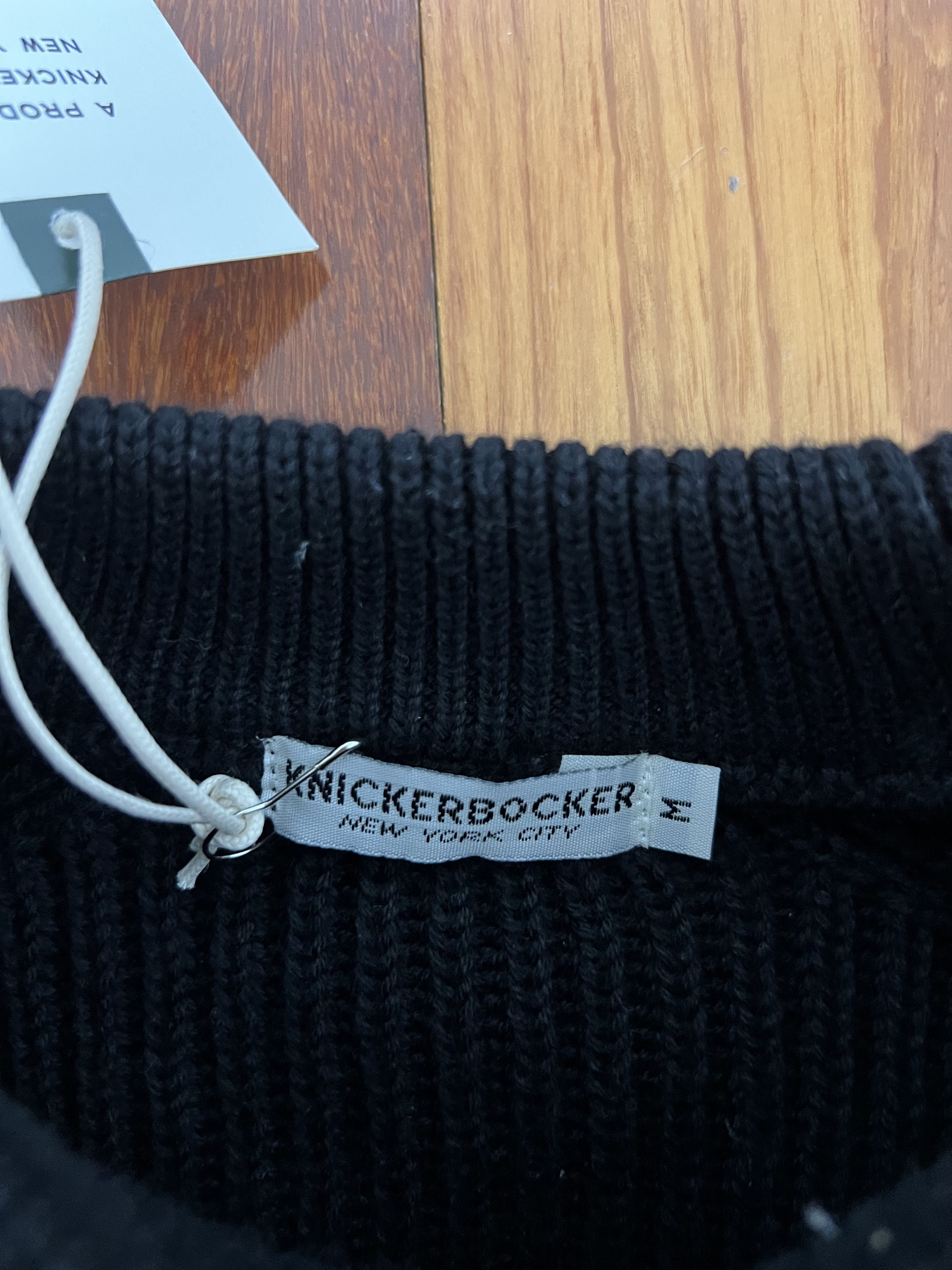 Knickerbocker Mfg Co 💚 Knickerbocker Heavy Rib Cotton Sweater Black Medium NEW Size US M / EU 48-50 / 2 - 6 Thumbnail