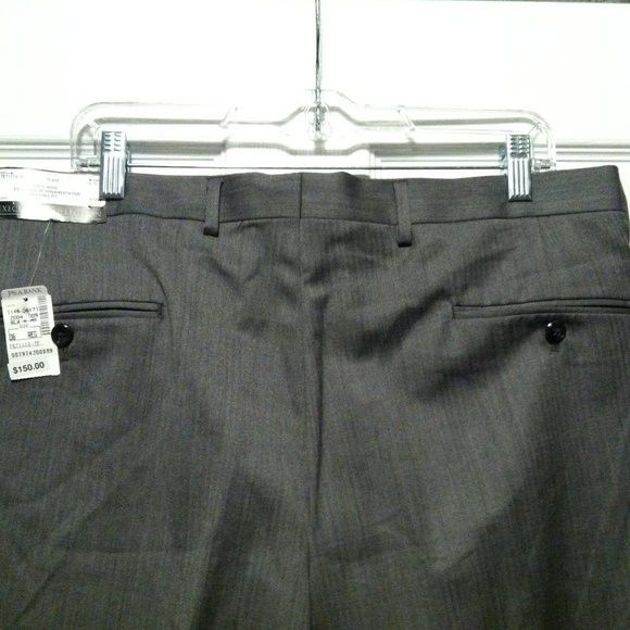 Jos. A. Bank JOS.A.BANK MEN'S NEW 100%WOOL DRESS PANTS SIZE: 36/UNHEMMED Size 36R - 3 Thumbnail