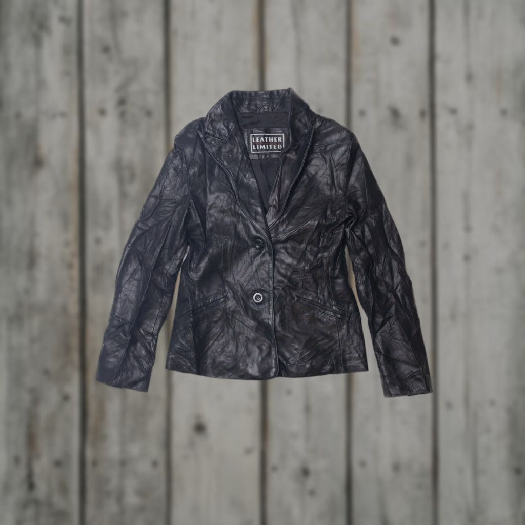Vintage VINTAGE Leather Limited Jacket Shirt Small Black Leather Limited Mens/Womens Size US S / EU 44-46 / 1 - 1 Thumbnail