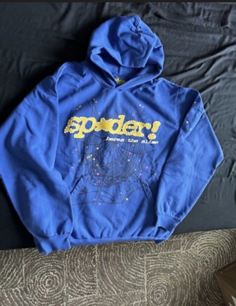 Sp5der Blue sp5der hoodie Size US S / EU 44-46 / 1 - 2 Thumbnail