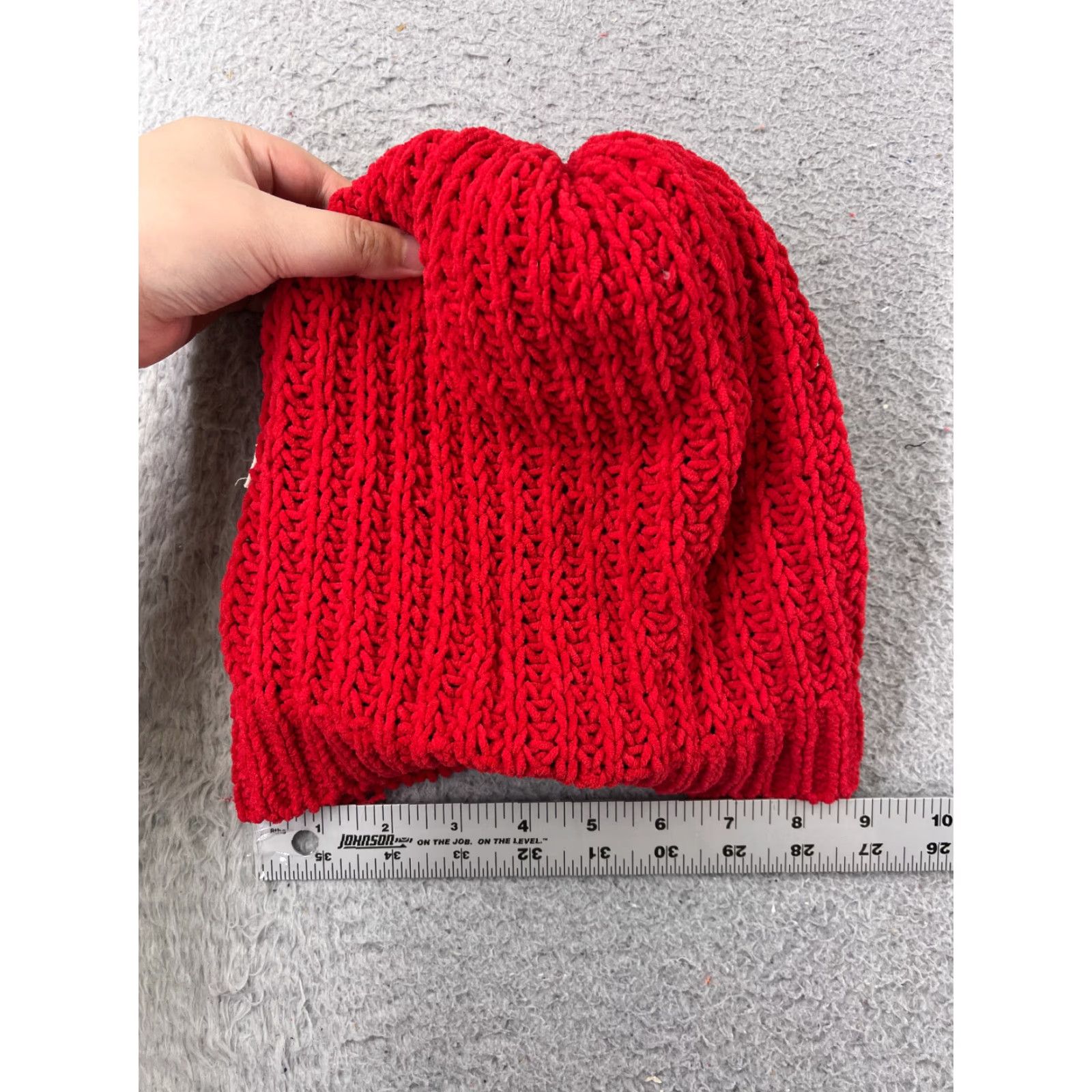 Abercrombie & Fitch VINTAGE Abercrombie & Fitch Beanie Toque Womens OS Red Knit Wool Poly Est 1892 NY Pom Size ONE SIZE - 5 Thumbnail