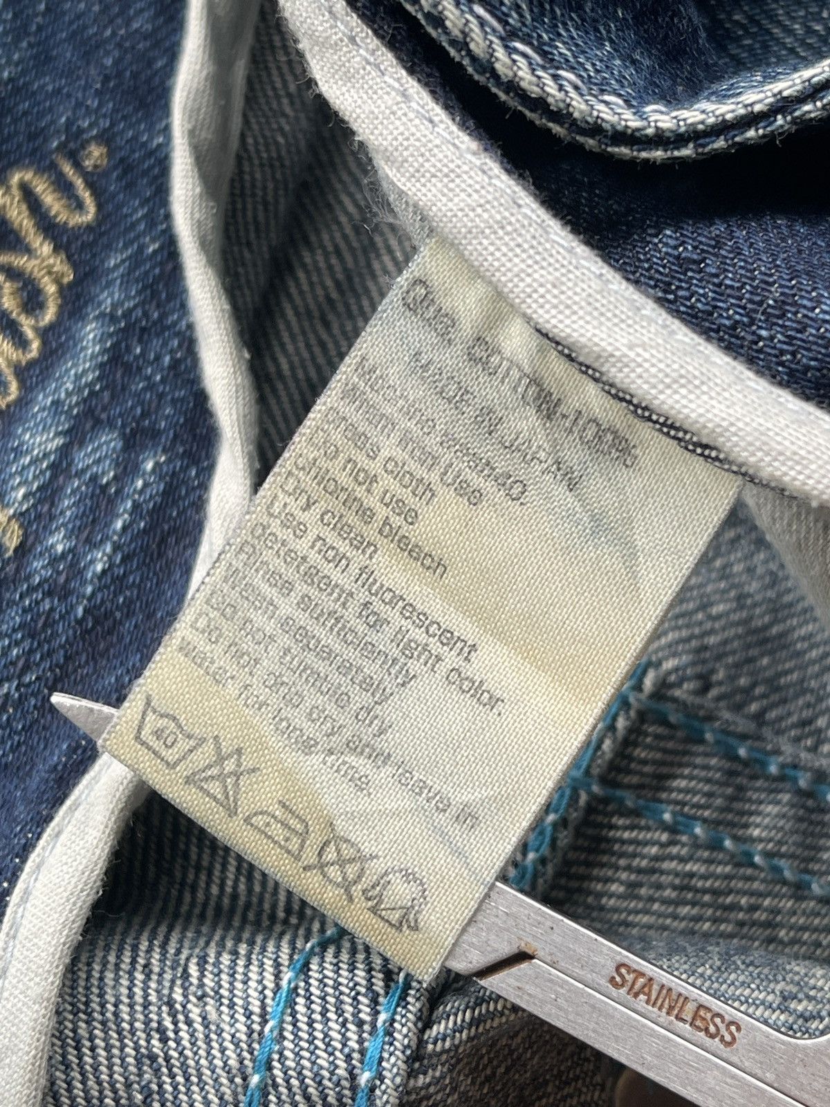 Vanquish Vanquish Japan Rusty Paint Splatted Denim Size US 33 - 11 Thumbnail