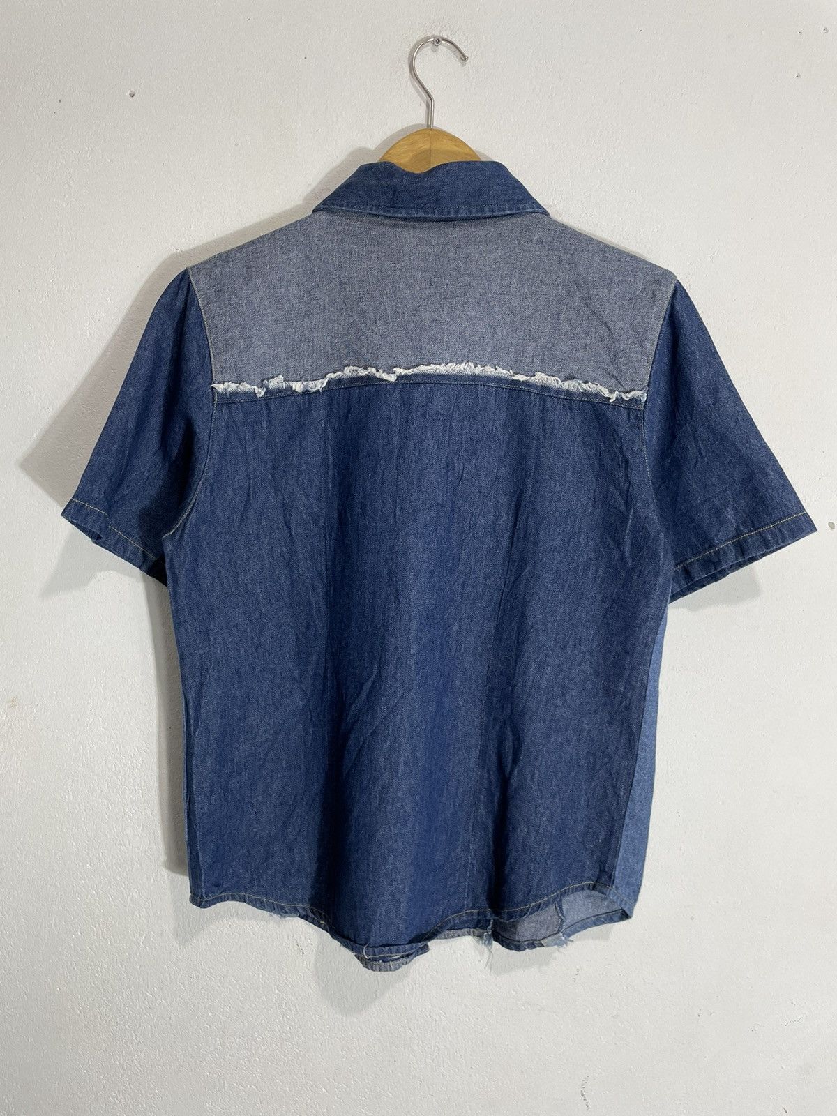 Yohji Yamamoto Undefined Distressed Shirt Hybrid Patchwork issey stye Size L / US 10 / IT 46 - 4 Thumbnail