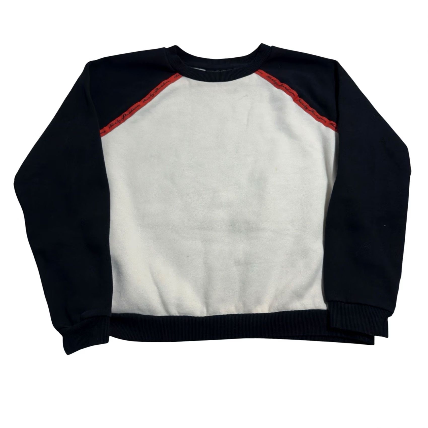 Harley Davidson VINTAGE Harley-Davidson Sweatshirt Unisex Adults L White Pullover Logo Biker Size US L / EU 52-54 / 3 - 2 Thumbnail