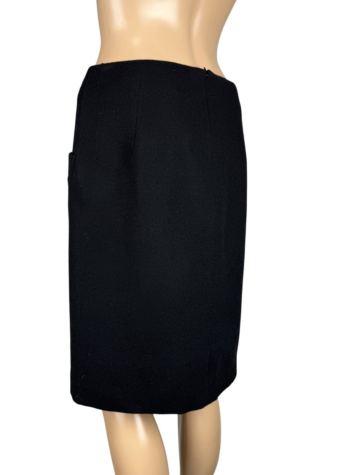 Yohji Yamamoto Yohji Yamamoto Wool Pencil Skirt Pocket size 1 Made In Japan Size 26" / US 2 / IT 38 - 7 Thumbnail