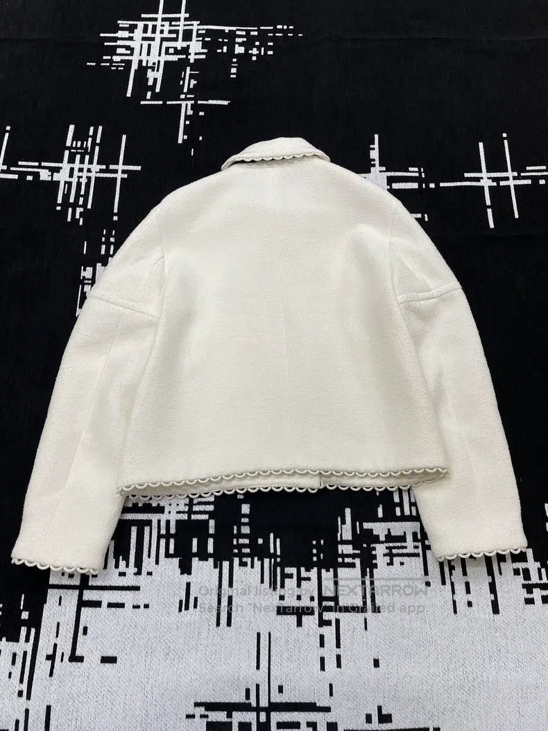 Dior Dior White bow double-breasted jacket Size S / US 4 / IT 40 - 3 Thumbnail
