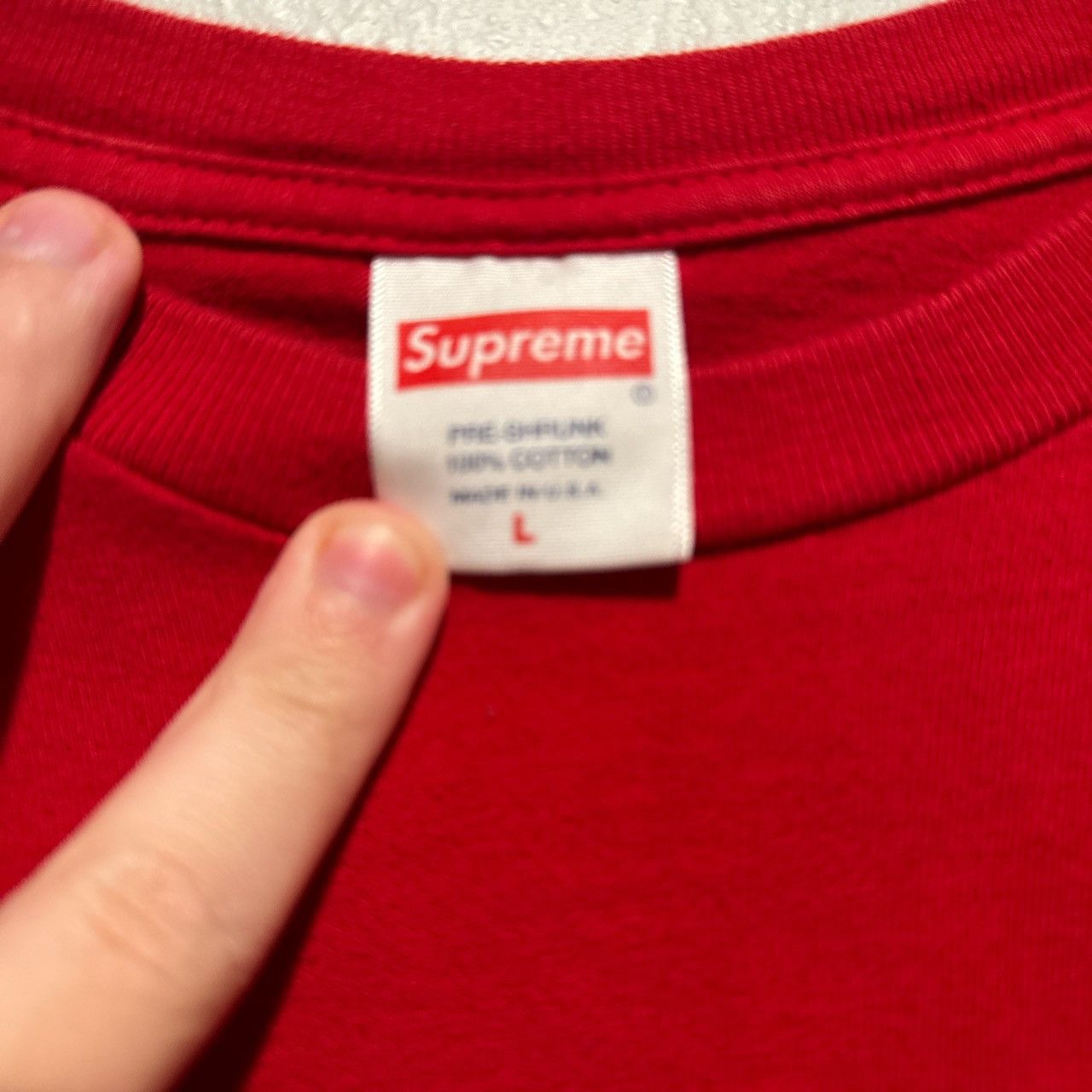 Supreme Supreme Arabic Logo LS Size US L / EU 52-54 / 3 - 5 Thumbnail