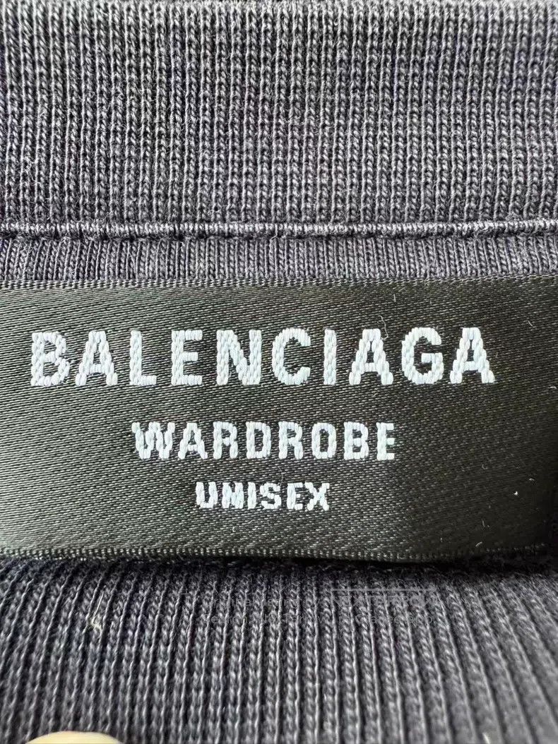 Balenciaga Balenciaga Deep Blue Double B Embroidered Logo Short Sleev Size US M / EU 48-50 / 2 - 3 Thumbnail