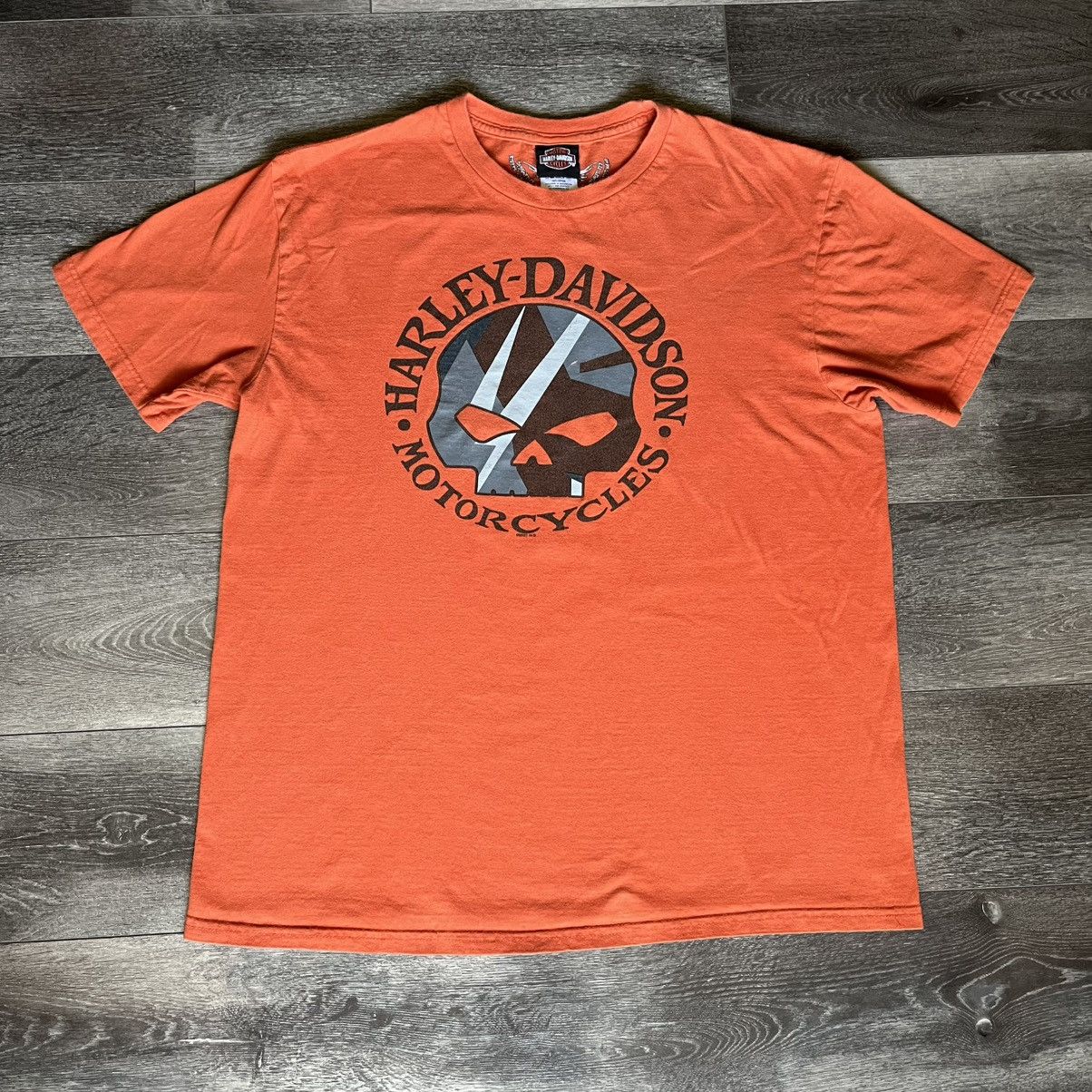 Harley Davidson × Vintage Vintage Harley Davidson Skull Eagle Graphic Logo Tee Shirt Size US XL / EU 56 / 4 - 1 Thumbnail