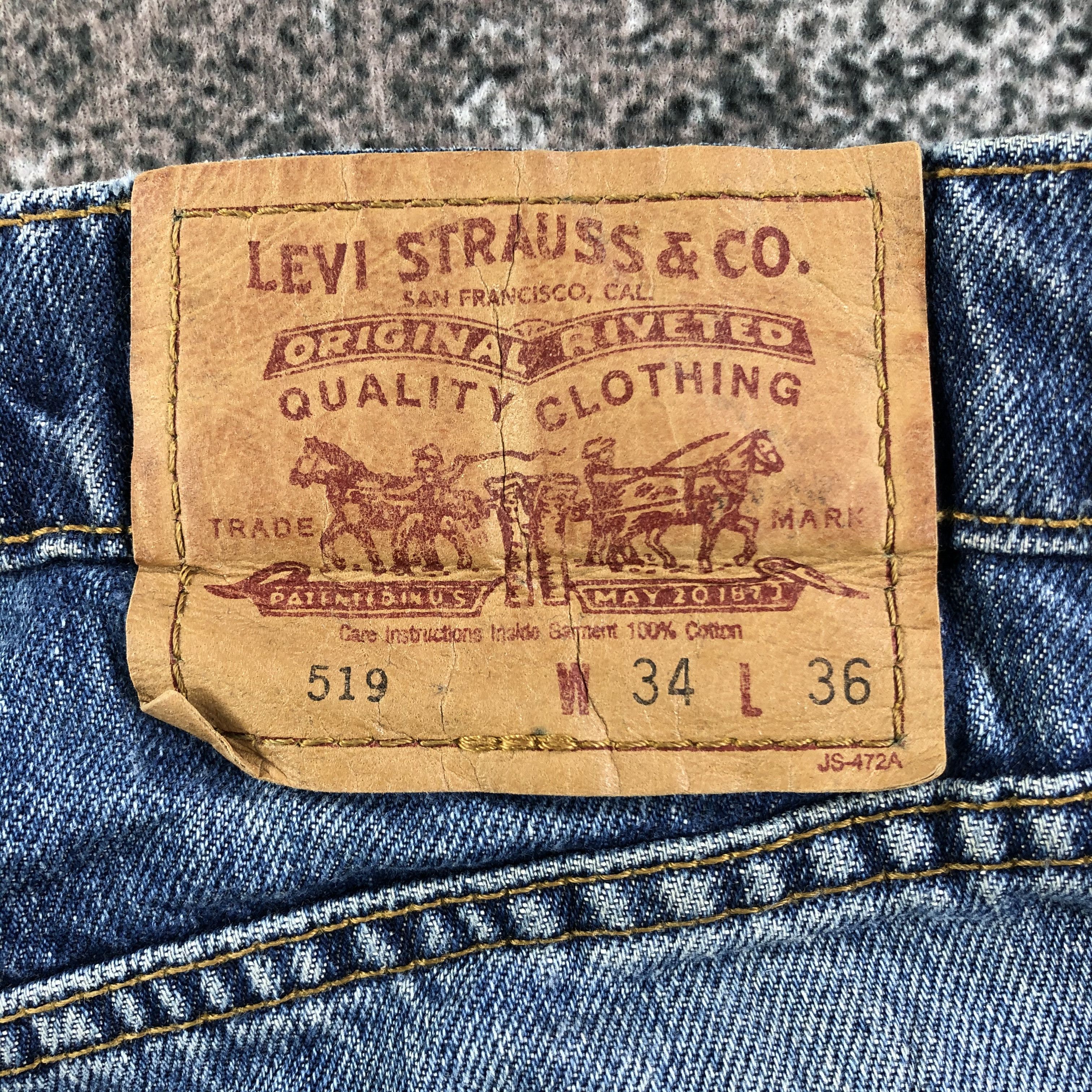 Levi's Vintage Levis 519 Jeans Medium Wash Denim KJ1863 Size US 33 - 5 Thumbnail