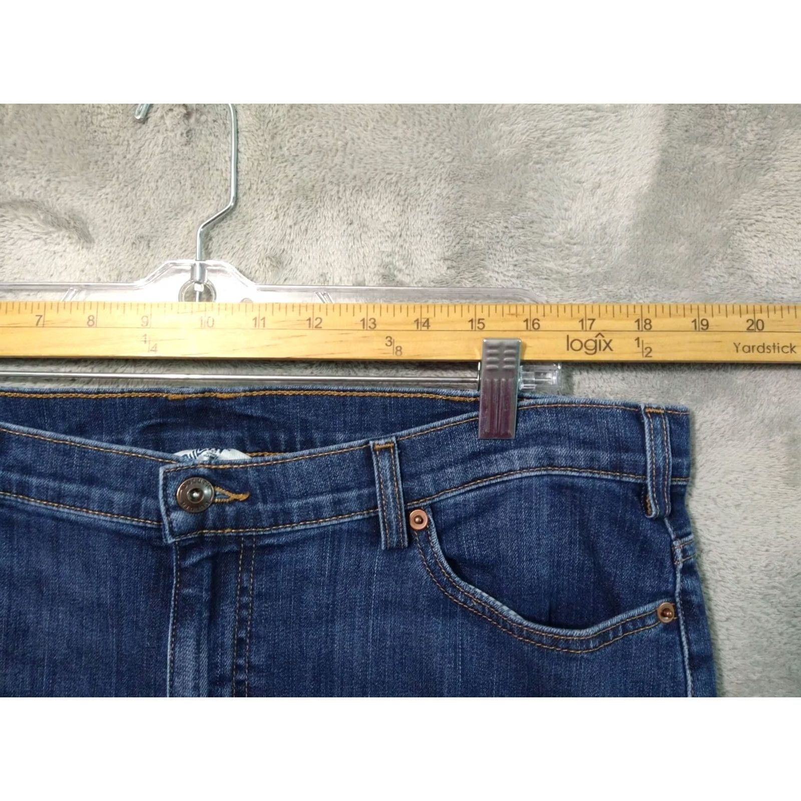 Duluth Trading Company Duluth Trading Co. Jeans Womens 16x29 Blue Daily Denim DuluthFlex Slim Leg Stretch Jeans Size 38" / US 16 / IT 52 - 3 Thumbnail