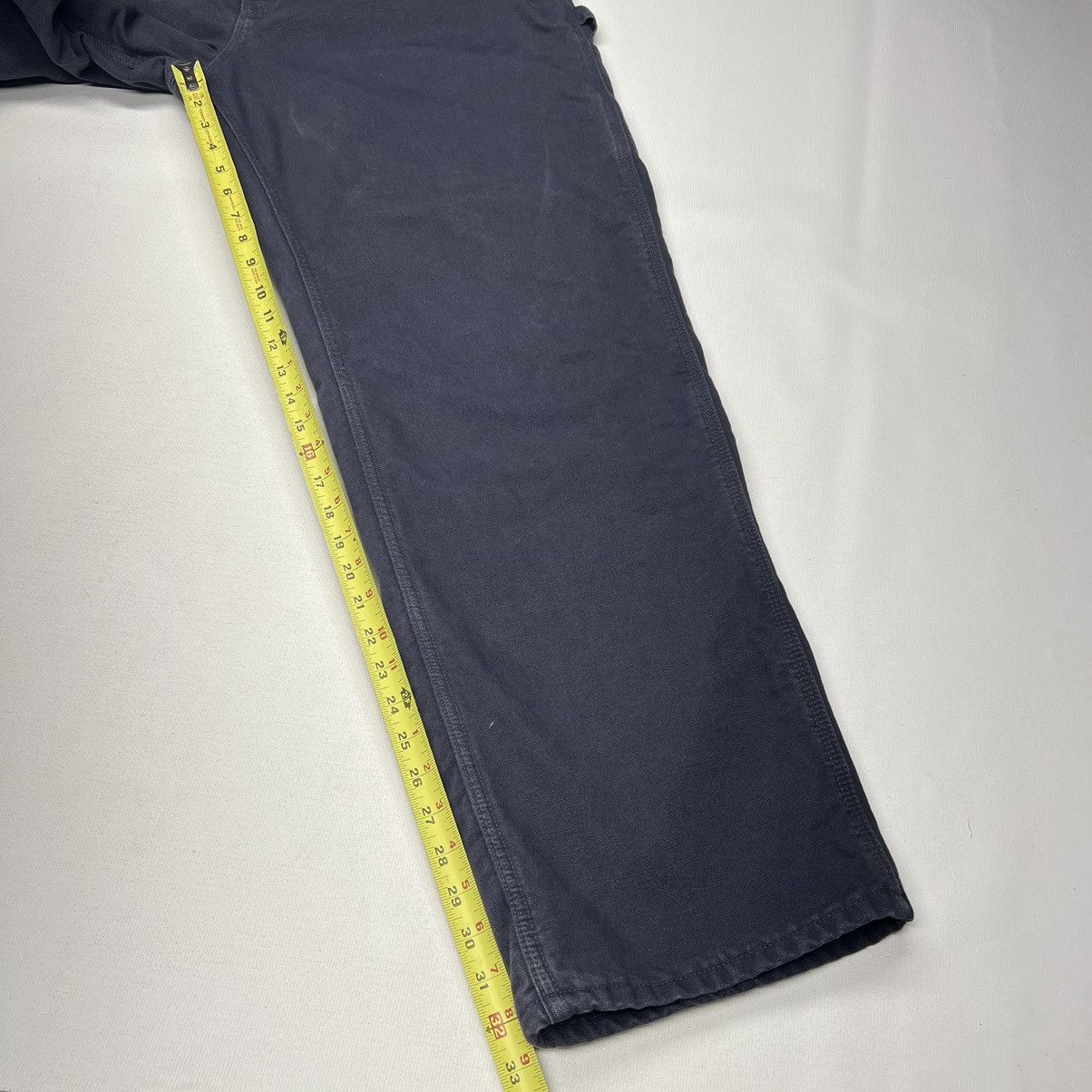 Carhartt × Vintage VTG Carhartt Pants Blue Flannel Lined Loose Fit Baggy Y2K Size US 38 / EU 54 - 19 Thumbnail