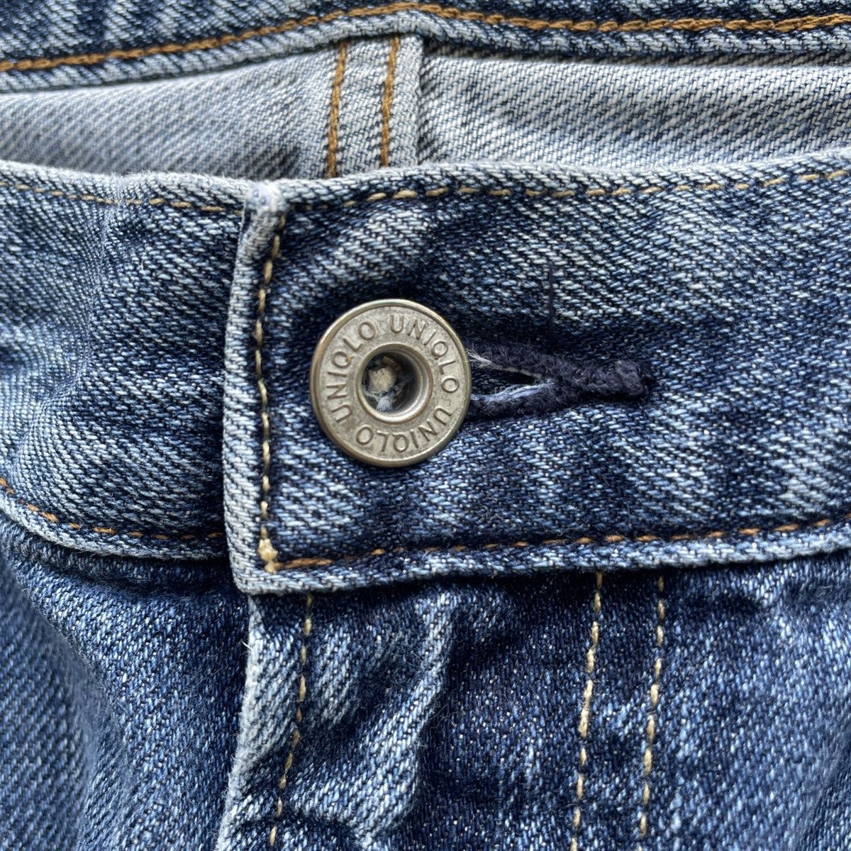 Japanese Brand Vintage Japanese Selvedge Distressed Faded Jeans Denim Pants Size US 33 - 6 Thumbnail