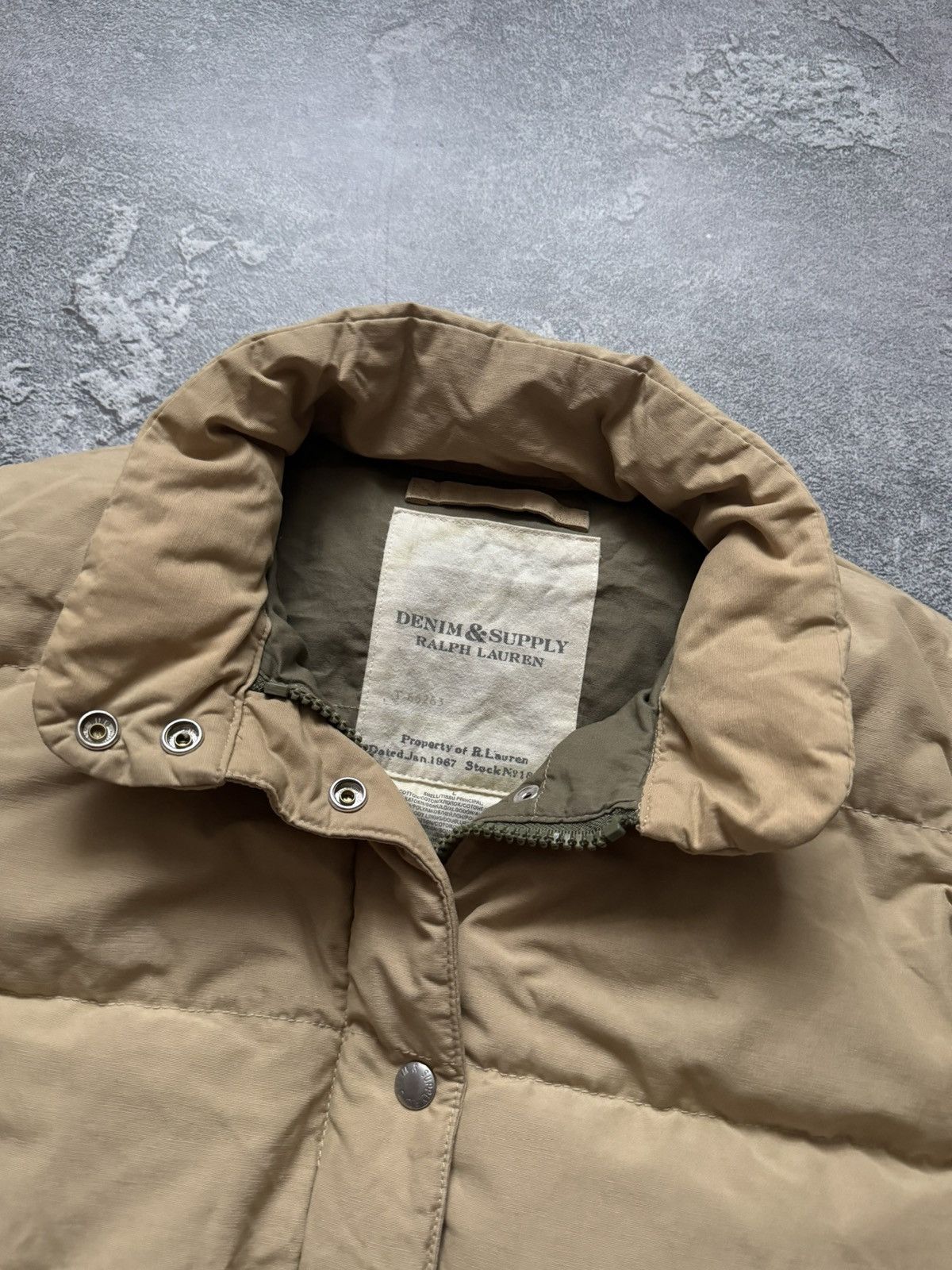 Denim & Supply Ralph Lauren × Polo Ralph Lauren × Ralph Lauren Denim & Supply Ralph Lauren down beige jacket puffer bomber Size US L / EU 52-54 / 3 - 4 Thumbnail
