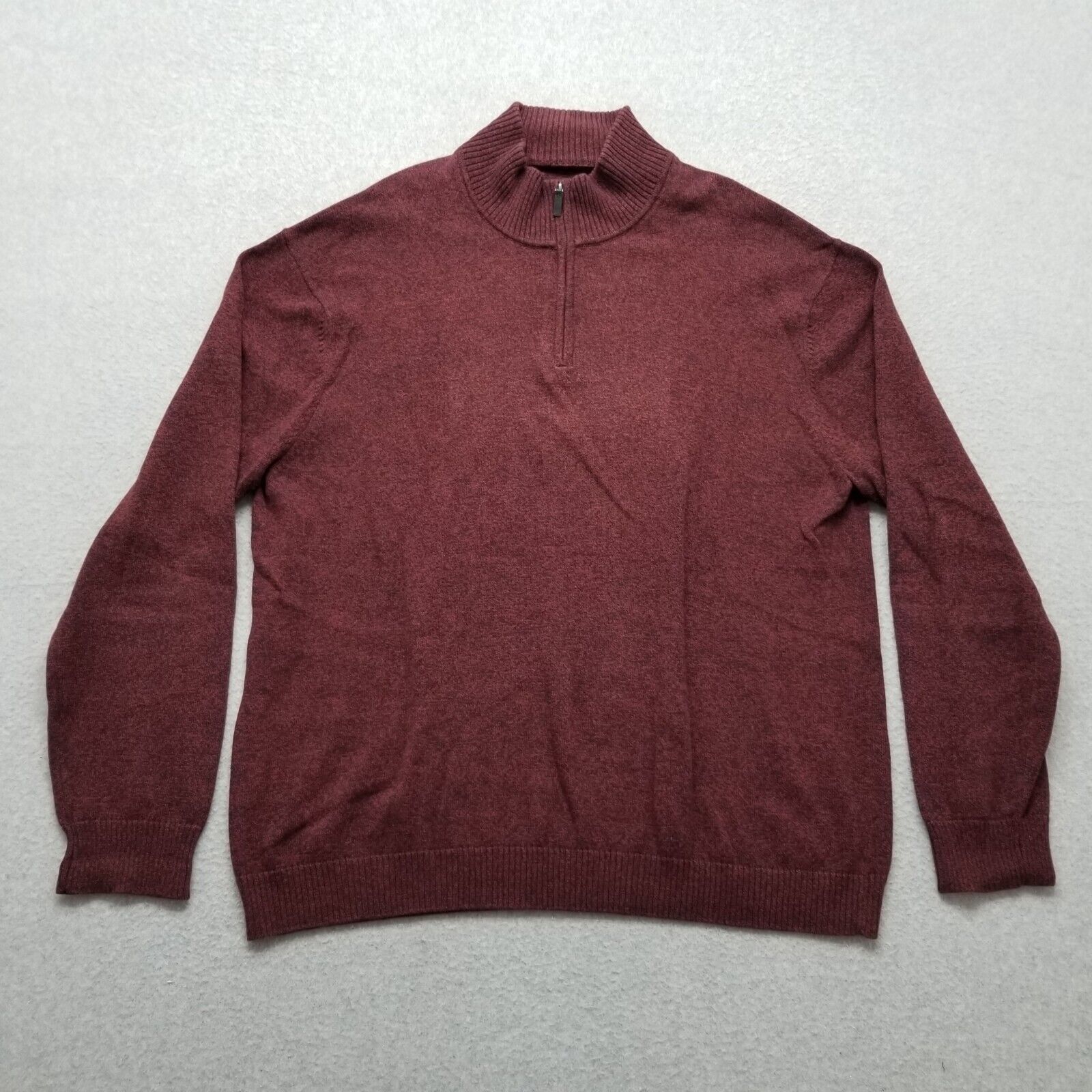 Perry Ellis Perry Ellis Sweater Mens XL Pullover Mock Neck Zip Cotton Size US XL / EU 56 / 4 - 1 Thumbnail