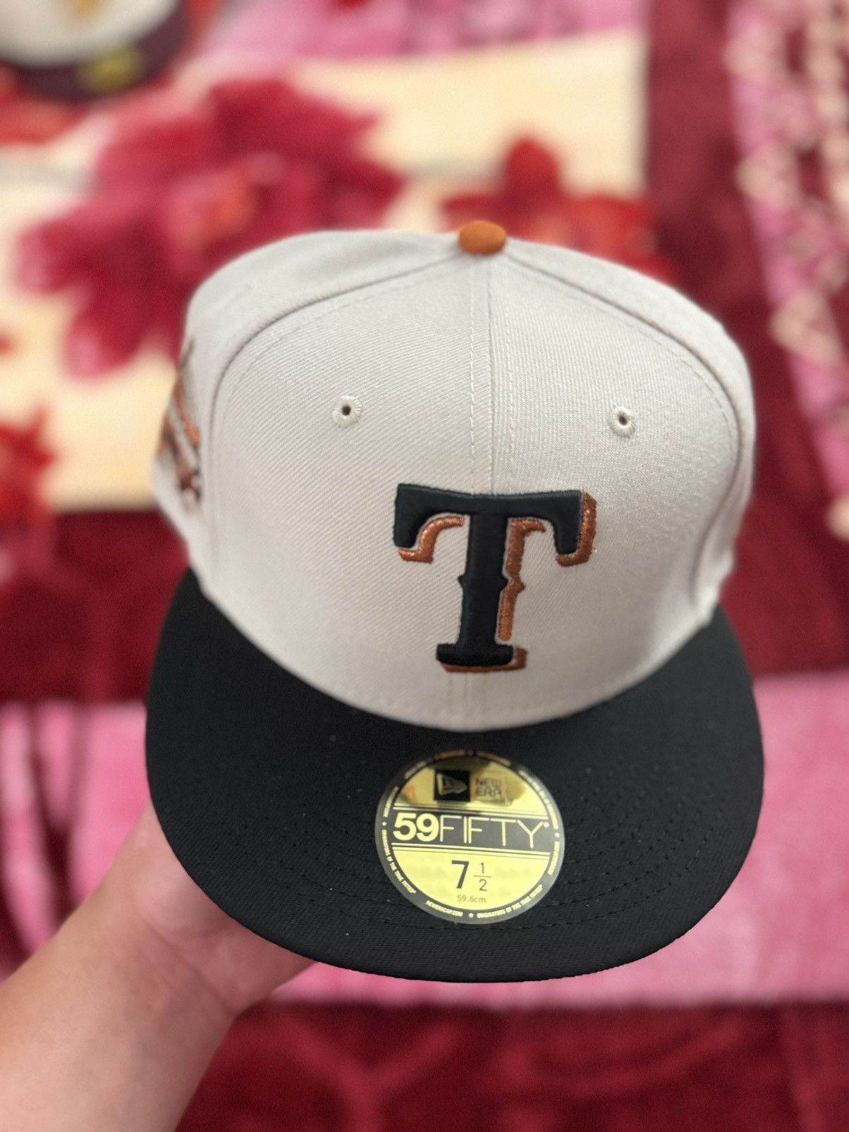 New Era Mag Park Texas Rangers Night Club 1995 ASG Fitted Size 7 1/2 Size ONE SIZE - 2 Thumbnail